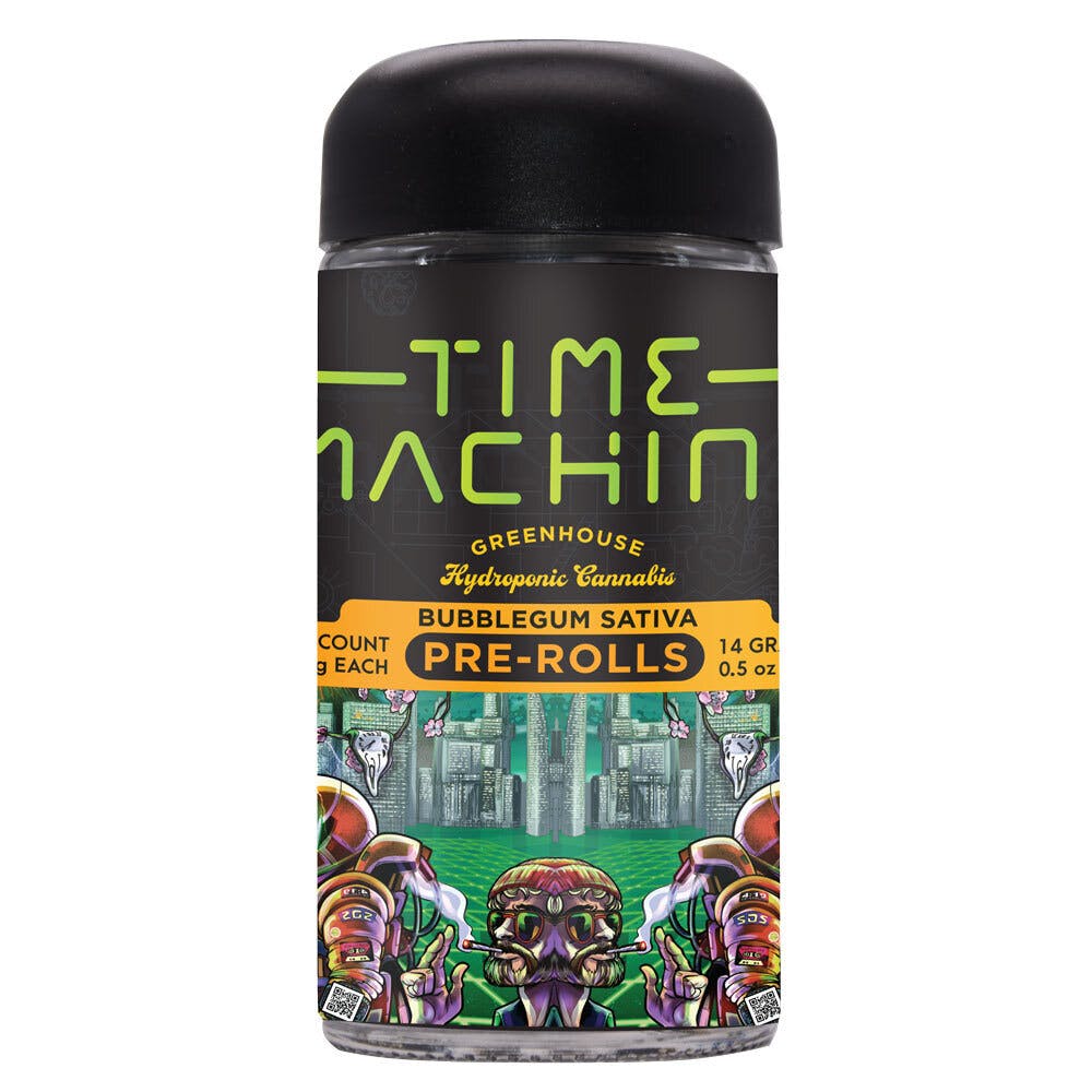 Time Machine Pre-Roll .5g Sativa Bubblegum 28-Pack 14g