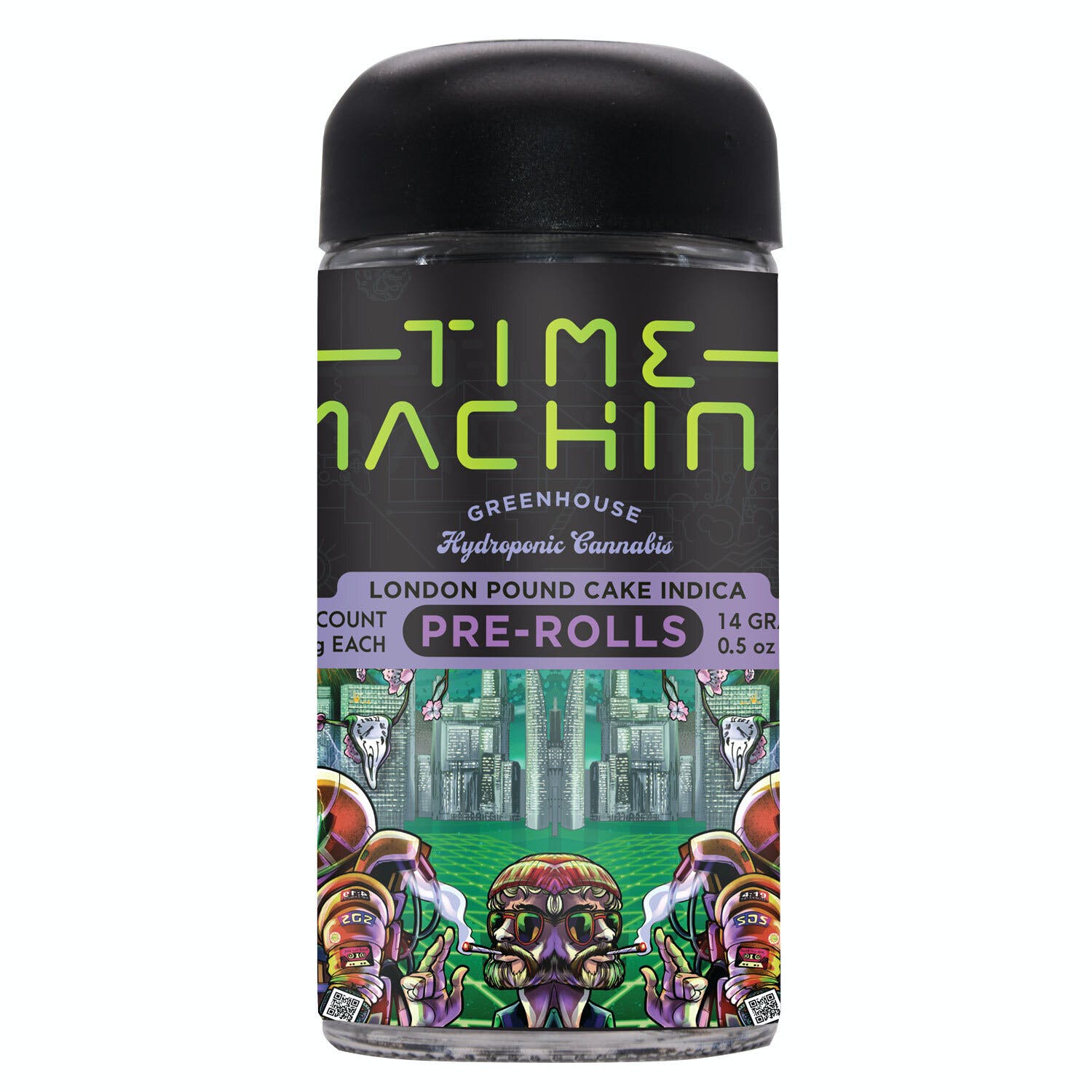 Time Machine Pre-Roll .5g Indica London Pound Cake 28-Pack 14g