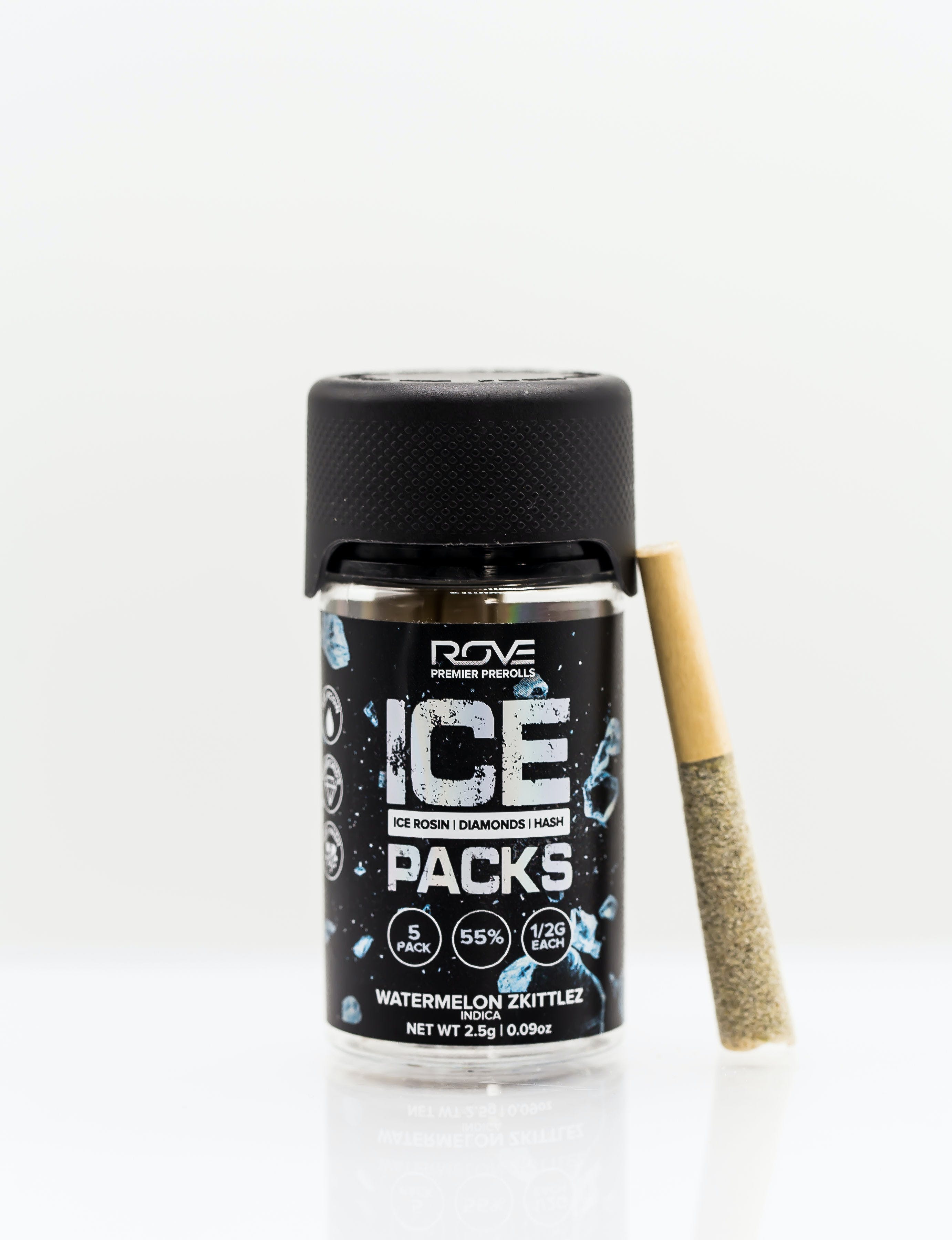 Rove | Ice Packs Rosin, Diamond, Hash Infused - 5pk | Watermelon Zkittlez
