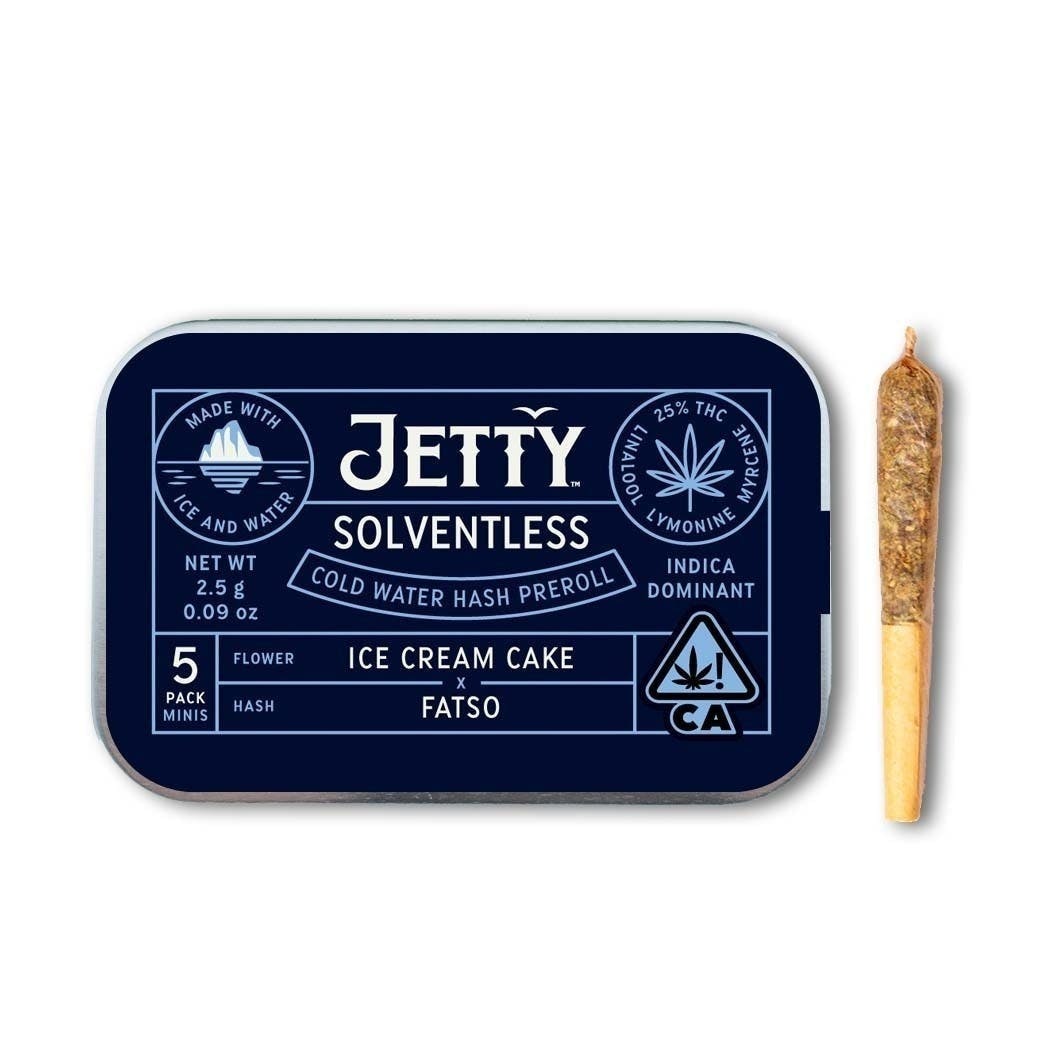 Ice Cream Cake x Fatso Hash Cold Water Hash Infused Pre-Rolls 5 Pack (2.5g)