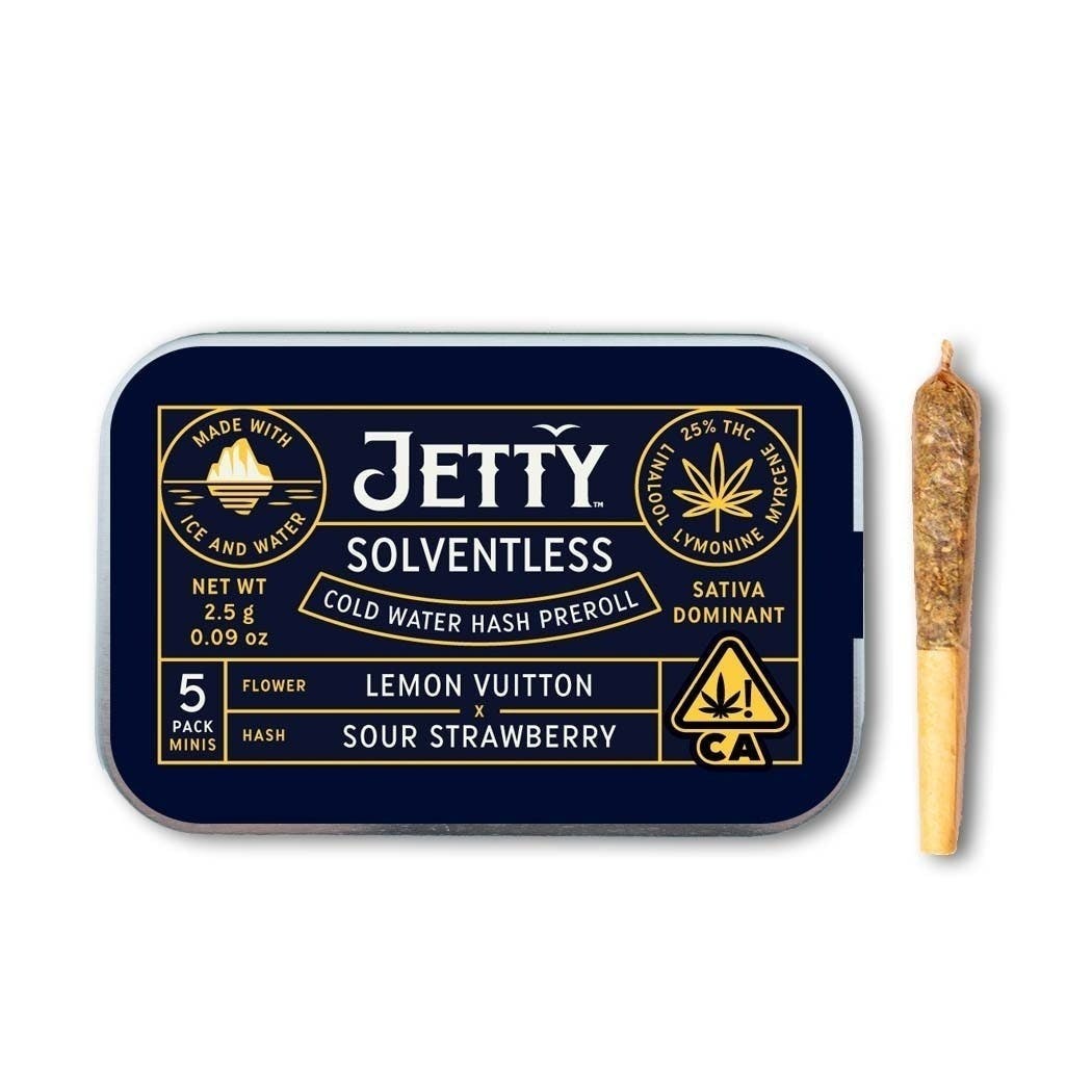 Lemon Vuitton Hash Cold Water Hash Infused Pre-Rolls 5 Pack (2.5g)