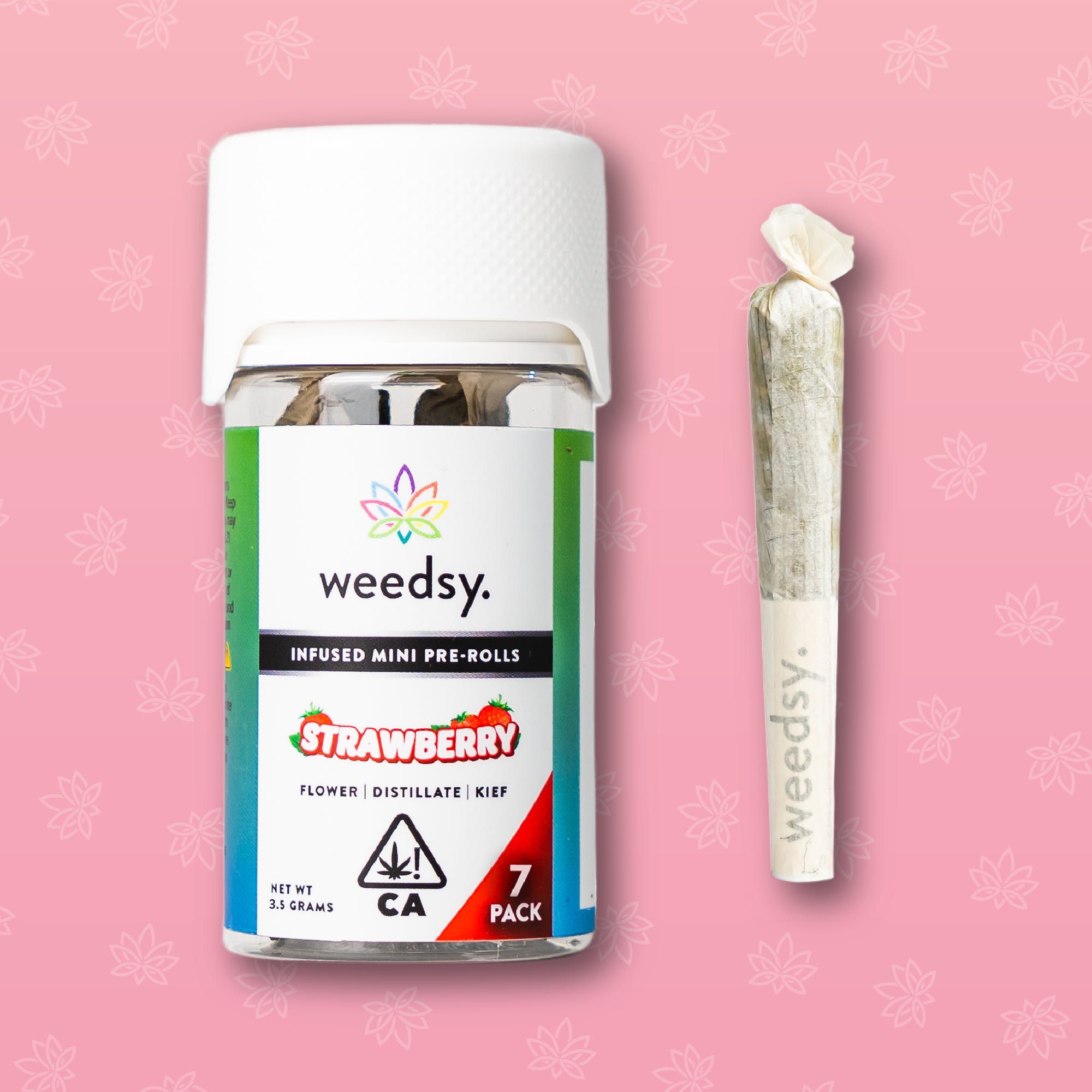 Strawberry 3.5G Infused Mini Pre-Rolls (7-Pack)