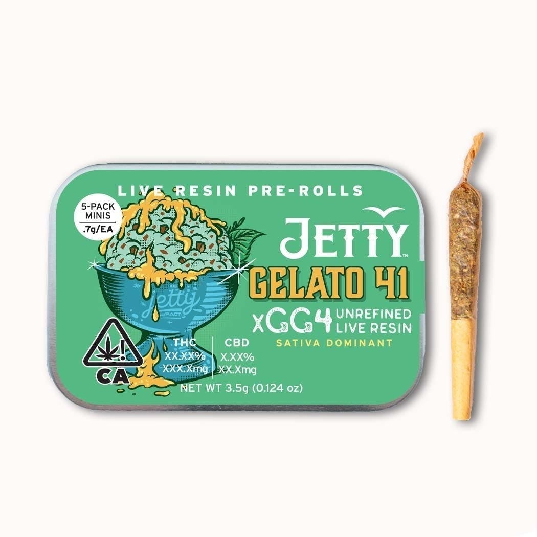 Gelato 41 x GG4 Live Resin Infused Pre-Rolls 5 Pack (3.5g)