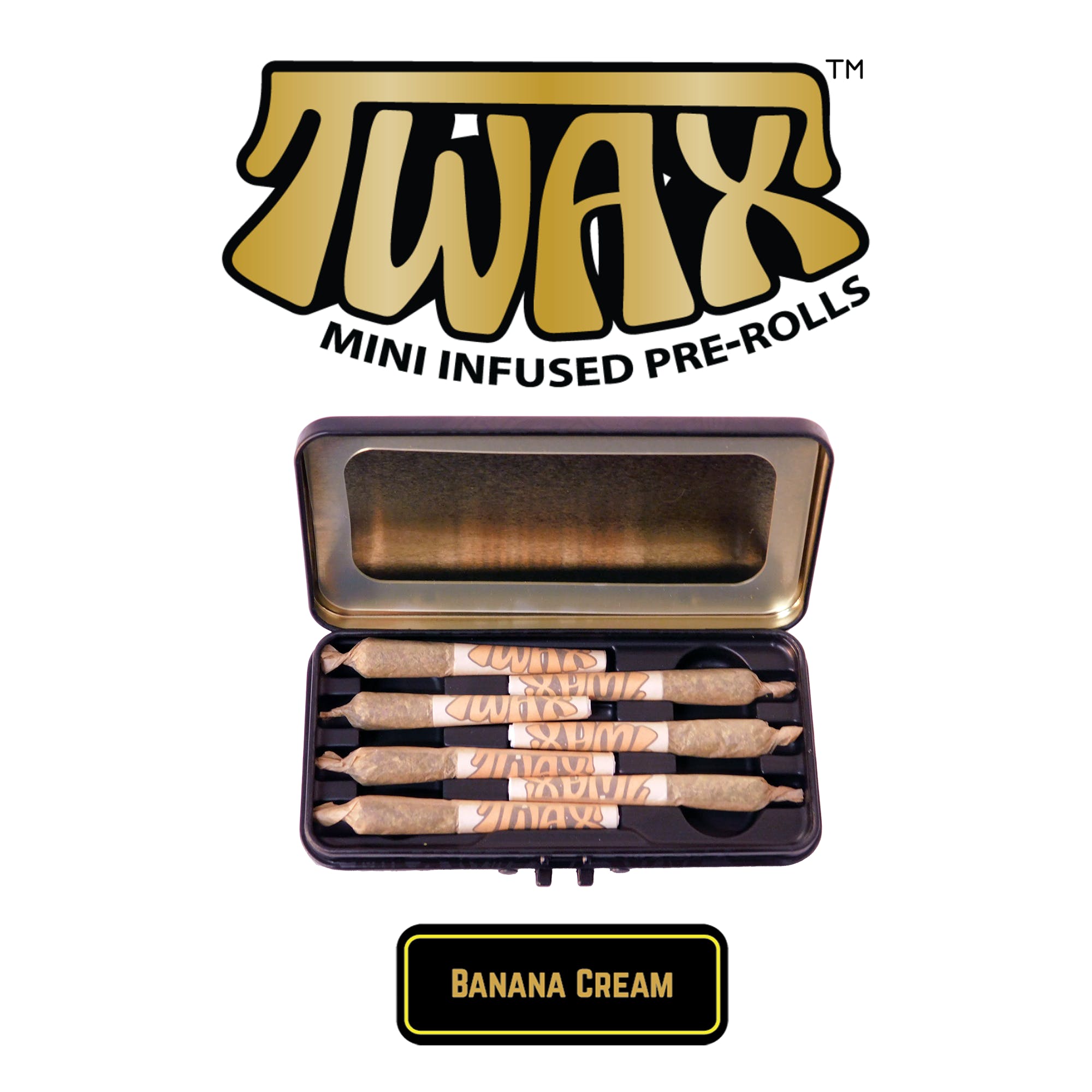 The Clear - TWAX Mini Infused Pre-rolls 3.5g Banana Cream