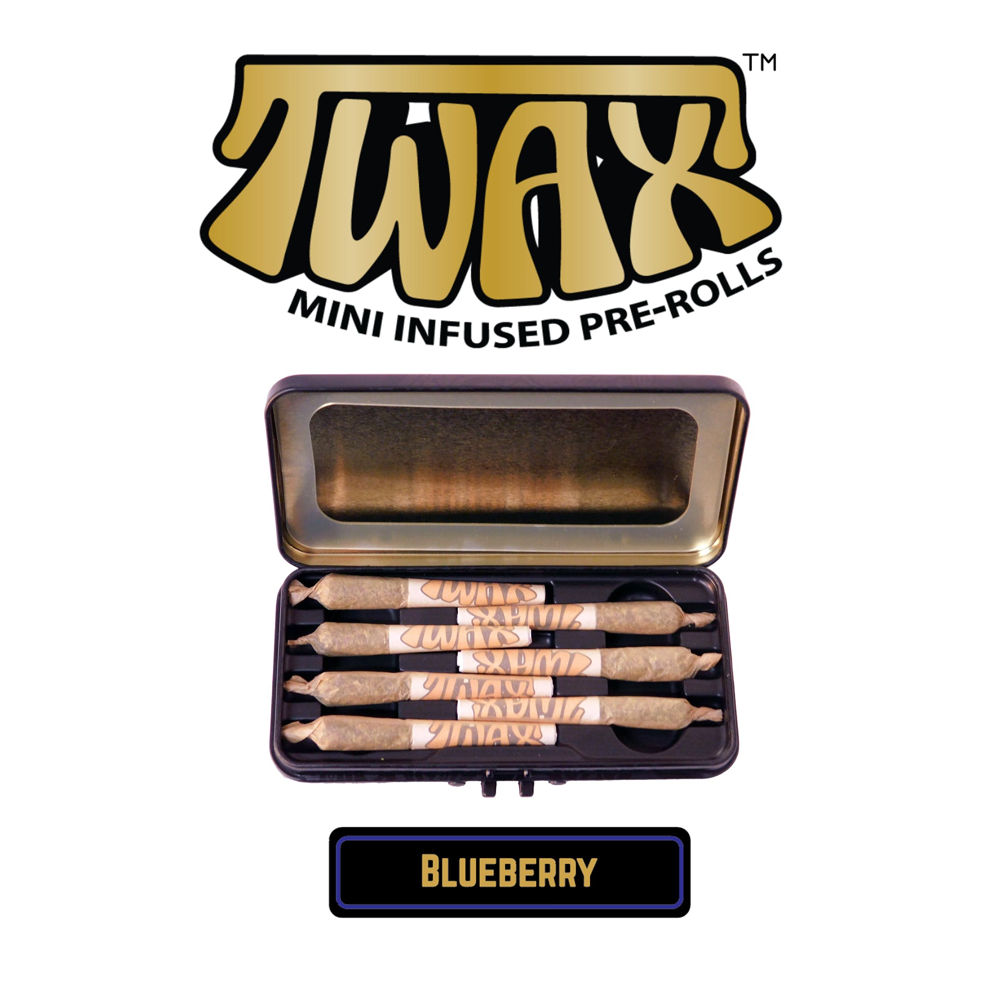 The Clear - TWAX Mini Infused Pre-rolls 3.5g Blueberry 