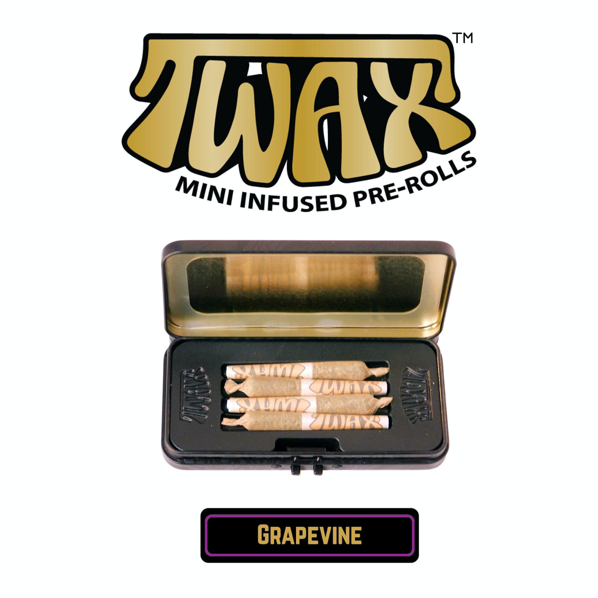 The Clear - TWAX Mini Infused Pre-rolls 2g Grapevine 