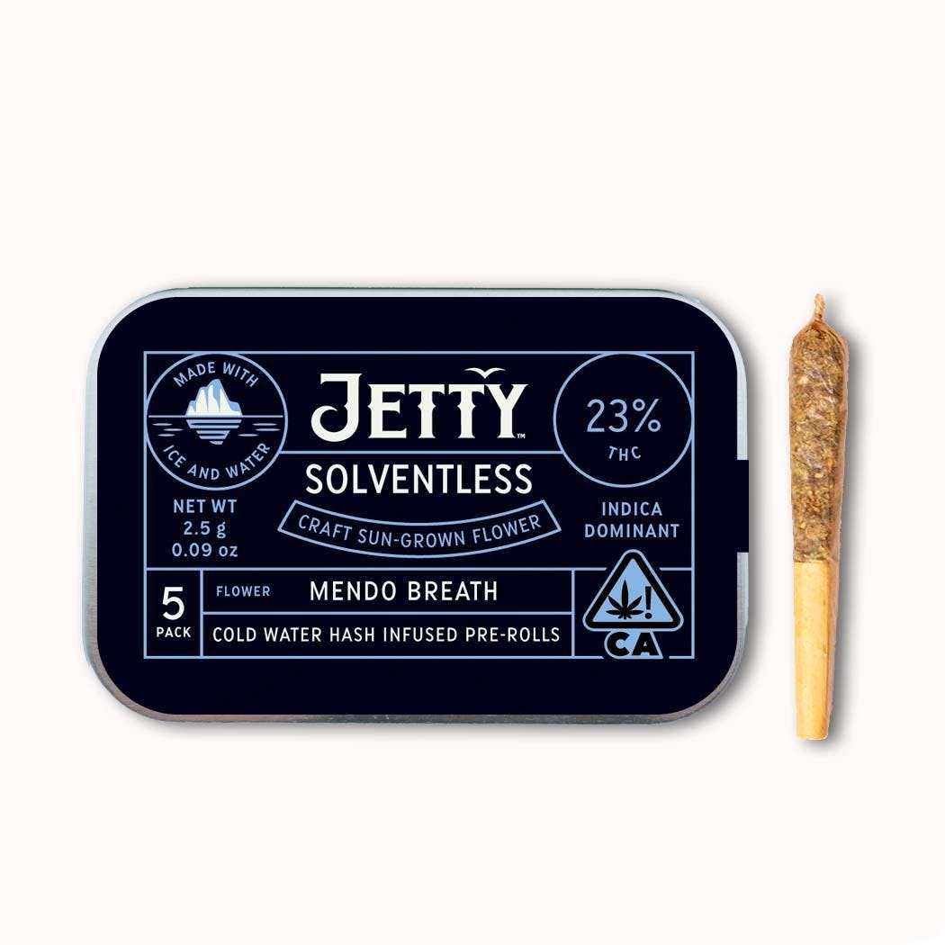 Mendo Breath Cold Water Hash Infused Pre-Rolls 5 Pack (2.5g)