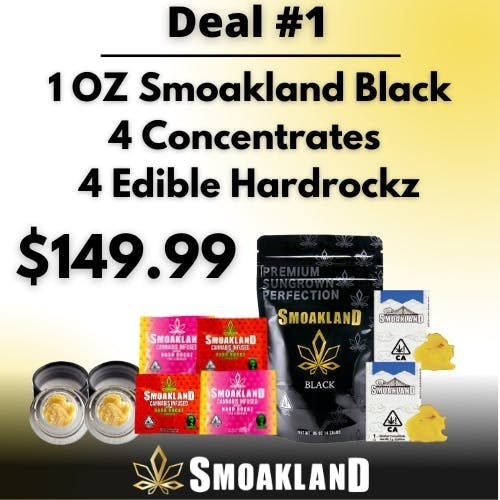 DEAL 1: 1 OZ Black, 4 Concentrates, 4 Hardrockz | $149.99