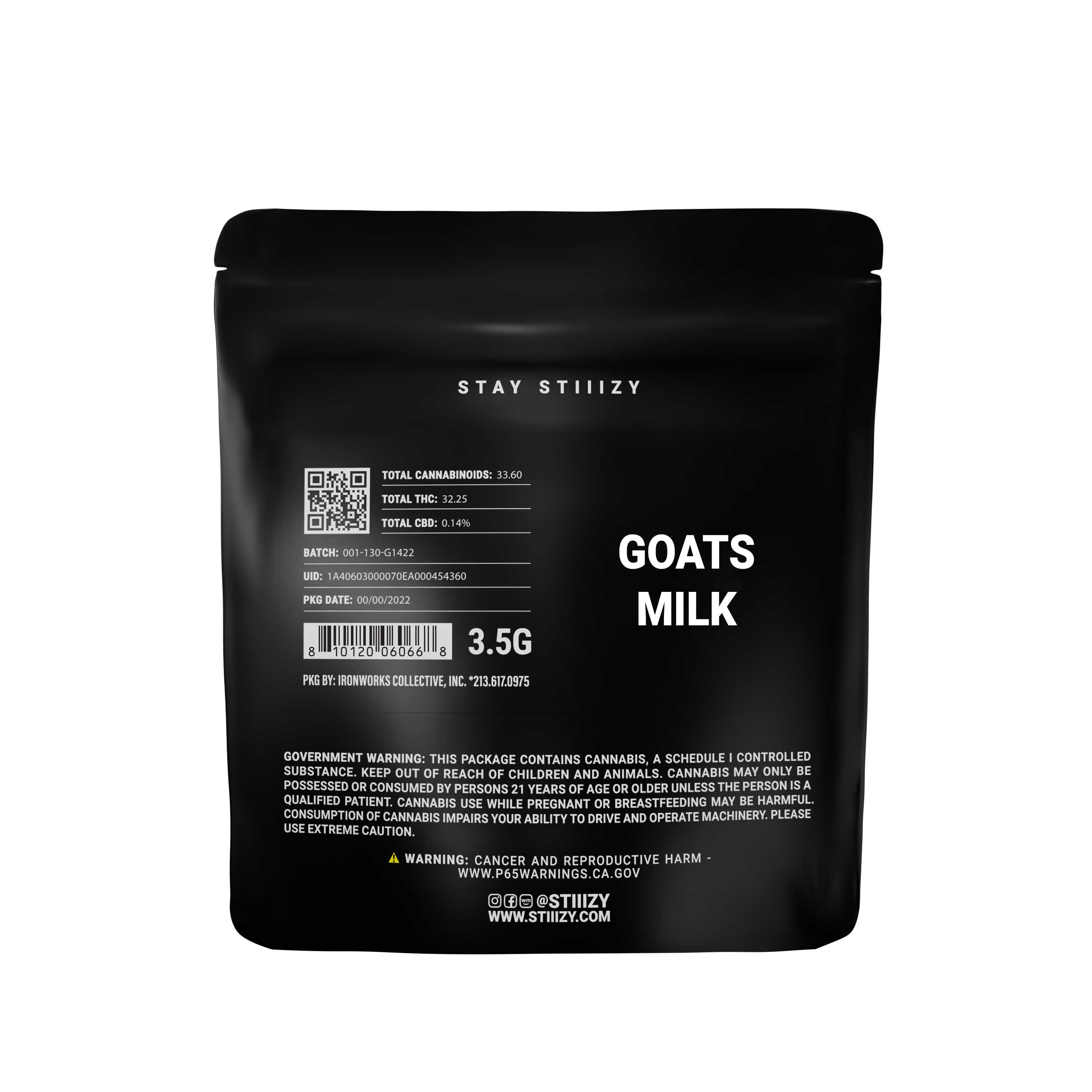 GOATS MILK - BLACK LABEL 3.5G