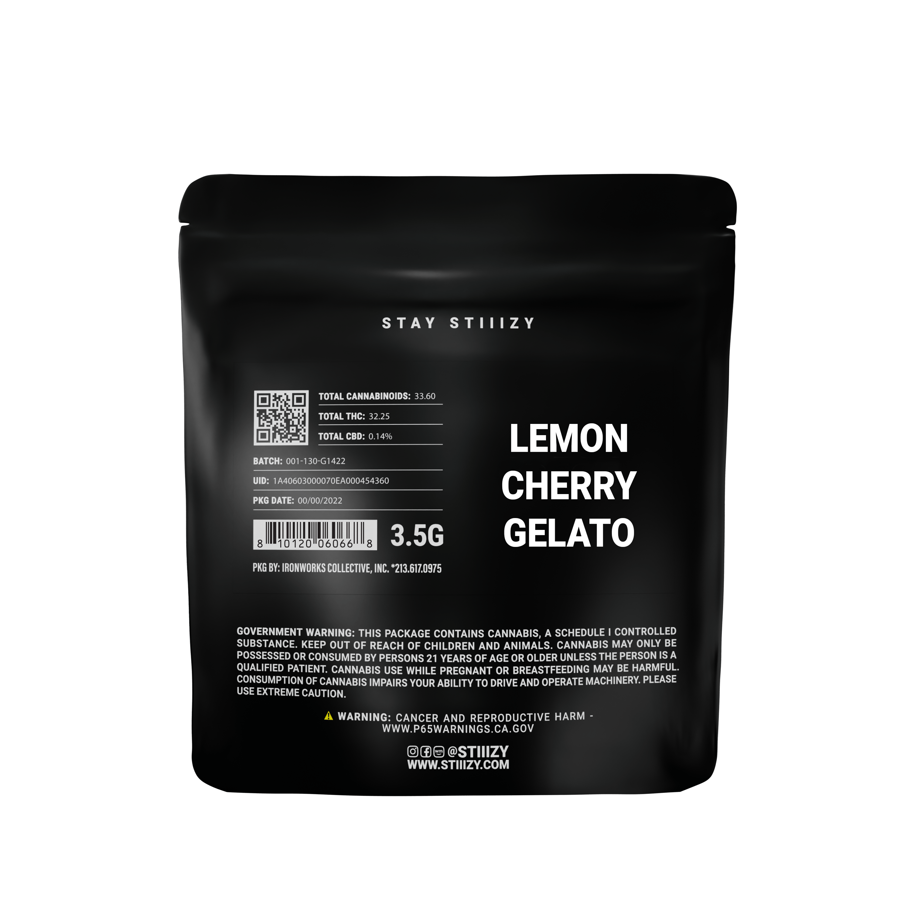 LEMON CHERRY GELATO - BLACK LABEL 3.5G