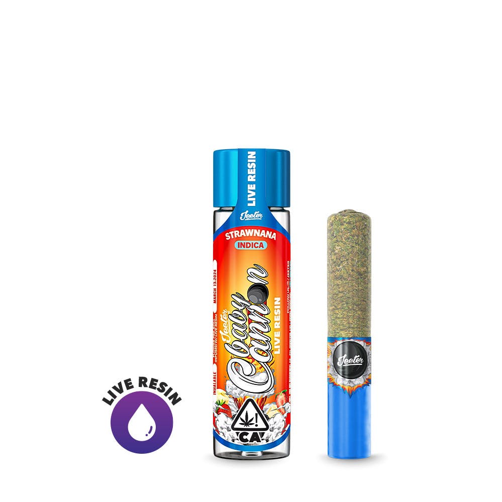 Jeeter Live Resin Infused - Baby Cannon - Strawnana