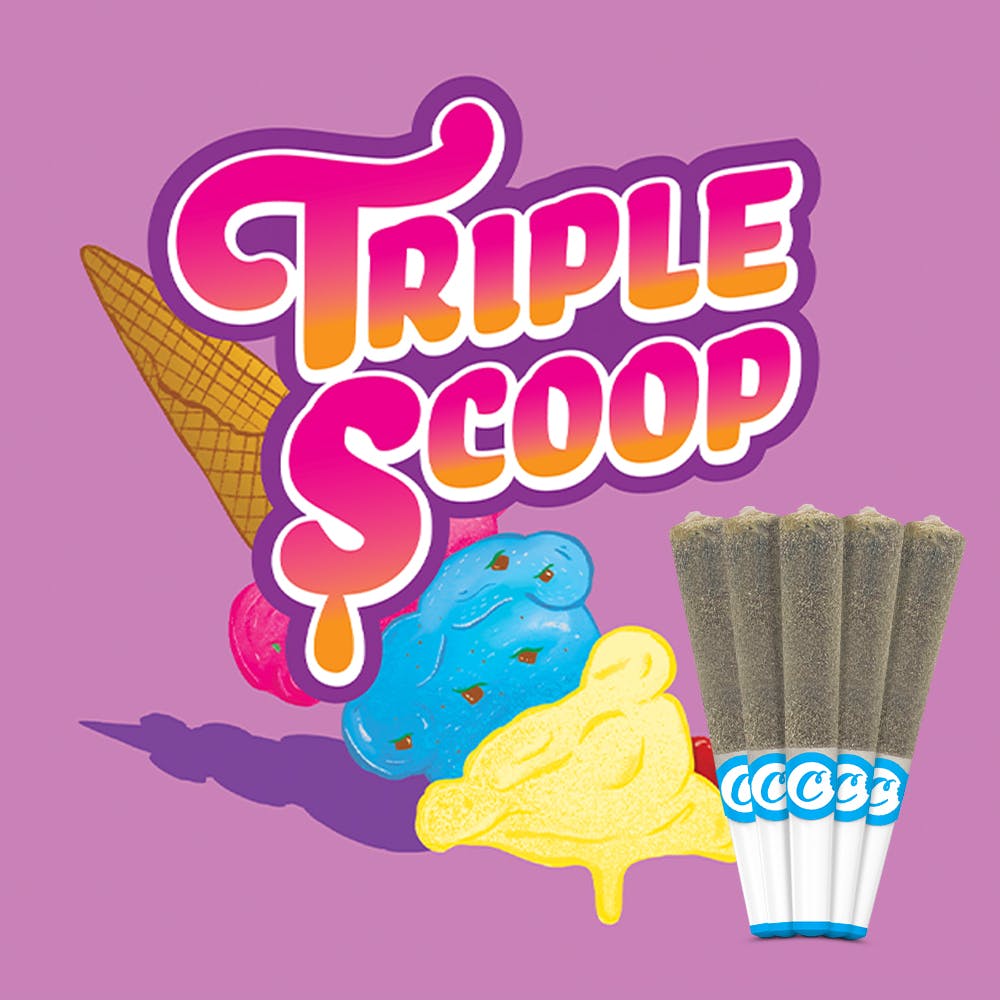 Cookies - 5 Pack Infused Pre Roll - Triple Scoop