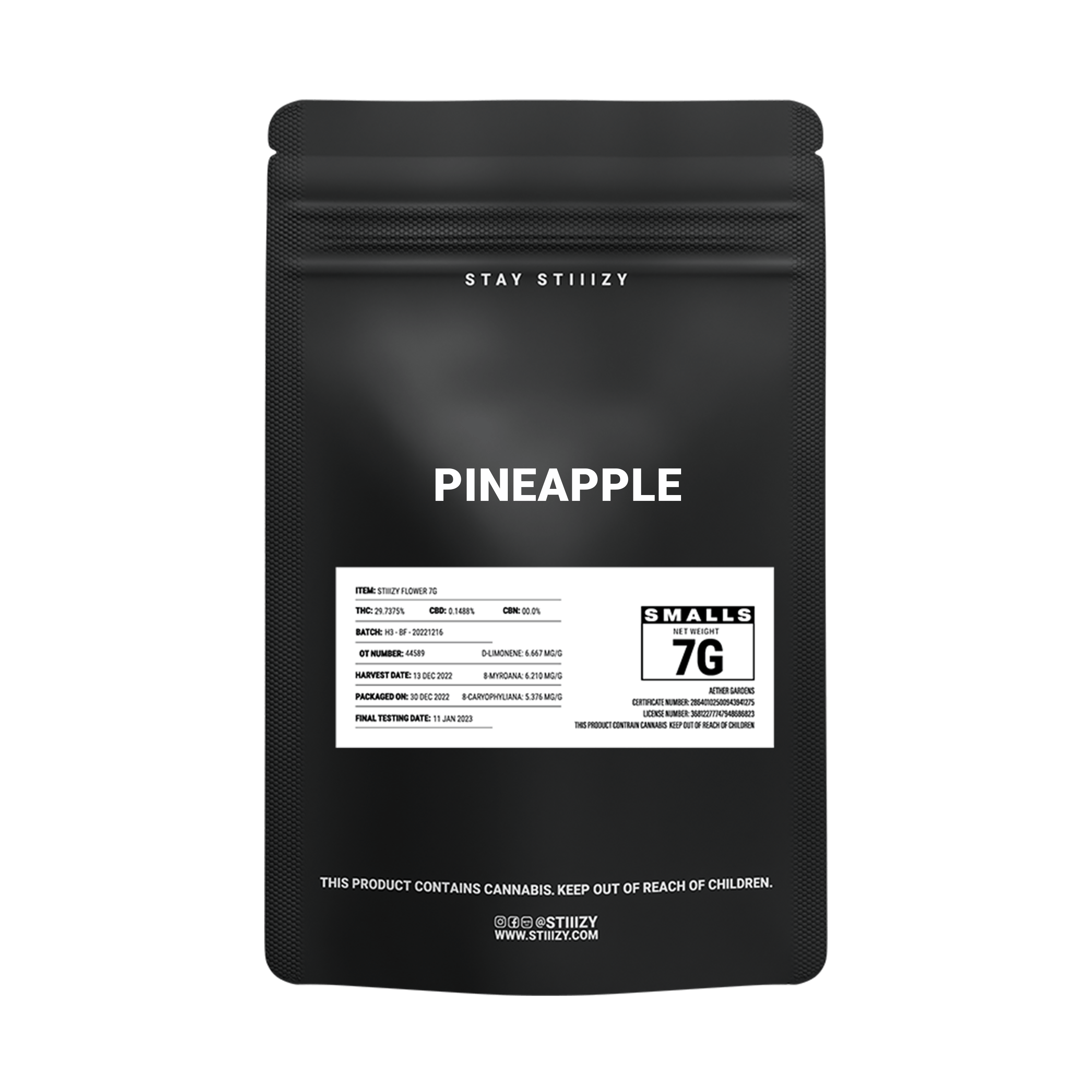 PINEAPPLE - BLACK LABEL 7G