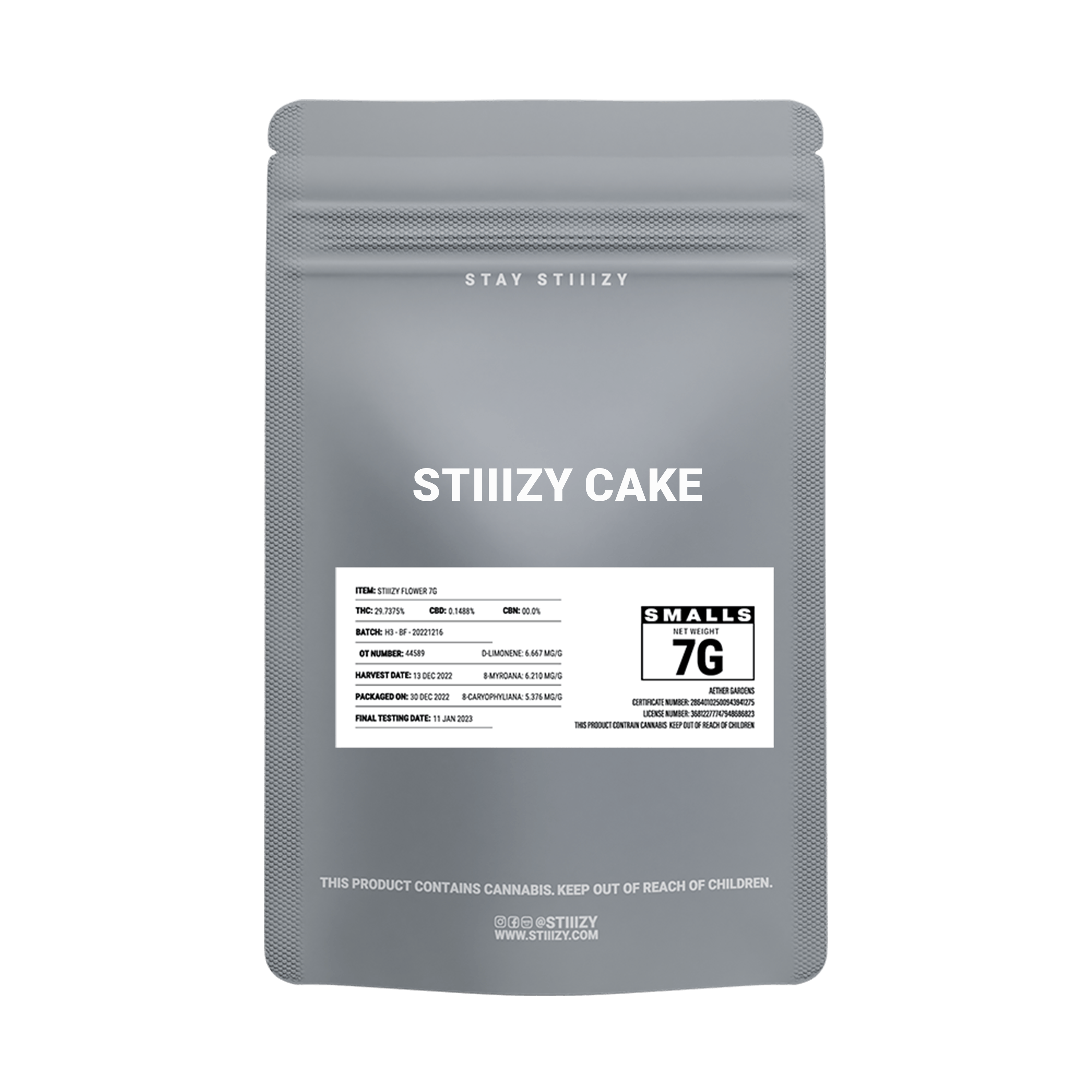 STIIIZY CAKE - GREY LABEL 7G