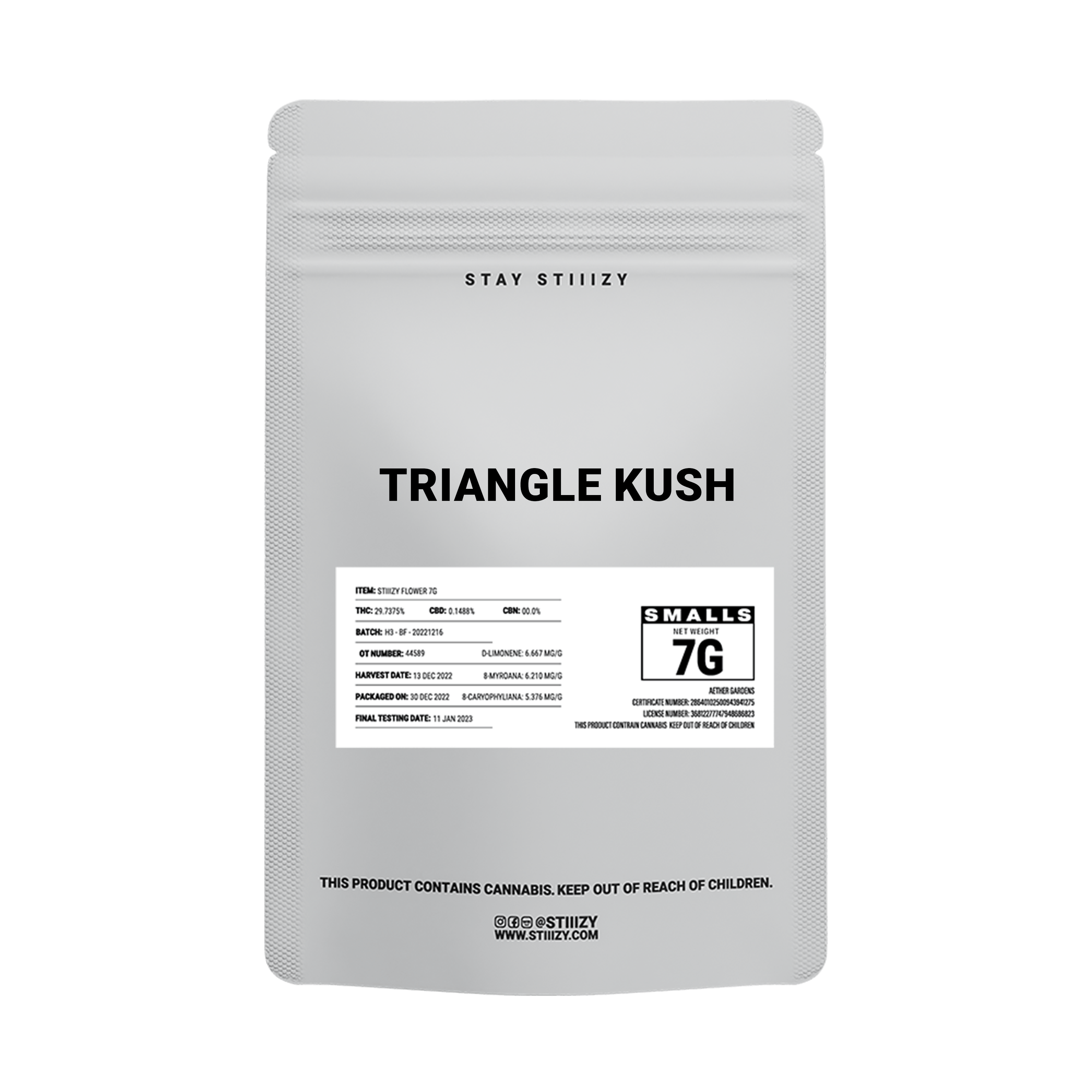 TRIANGLE KUSH - WHITE LABEL 7G