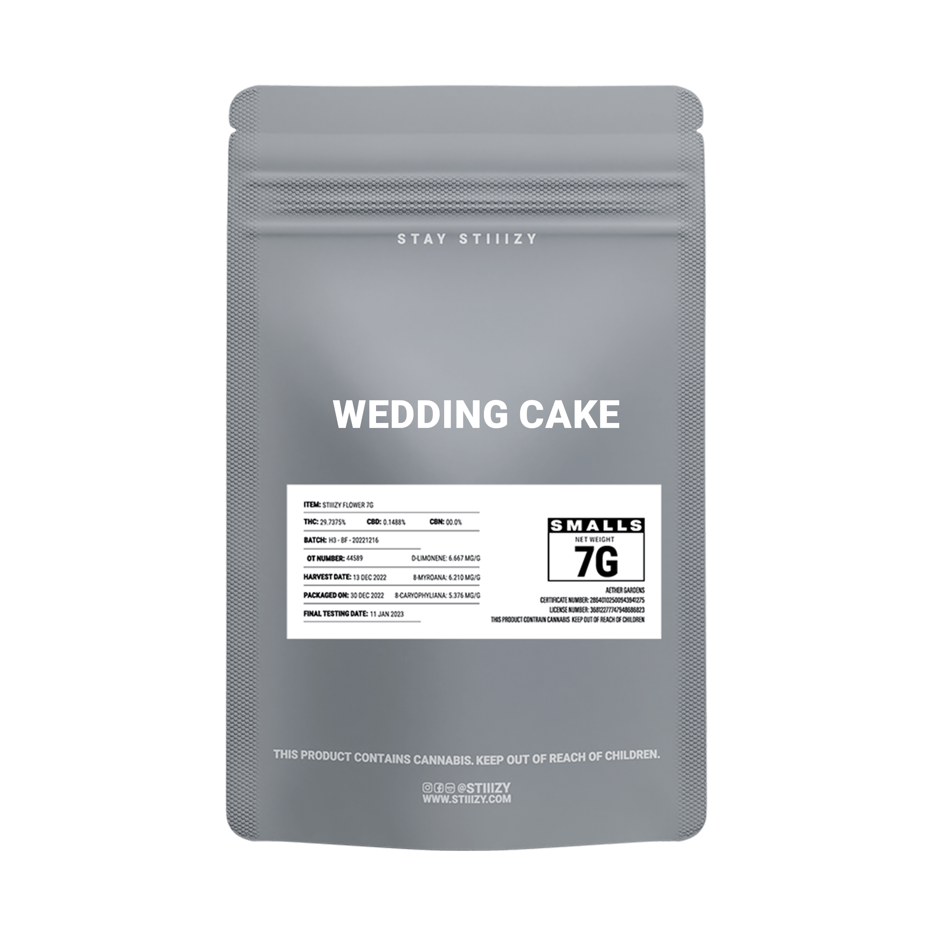 WEDDING CAKE - GREY LABEL 7G