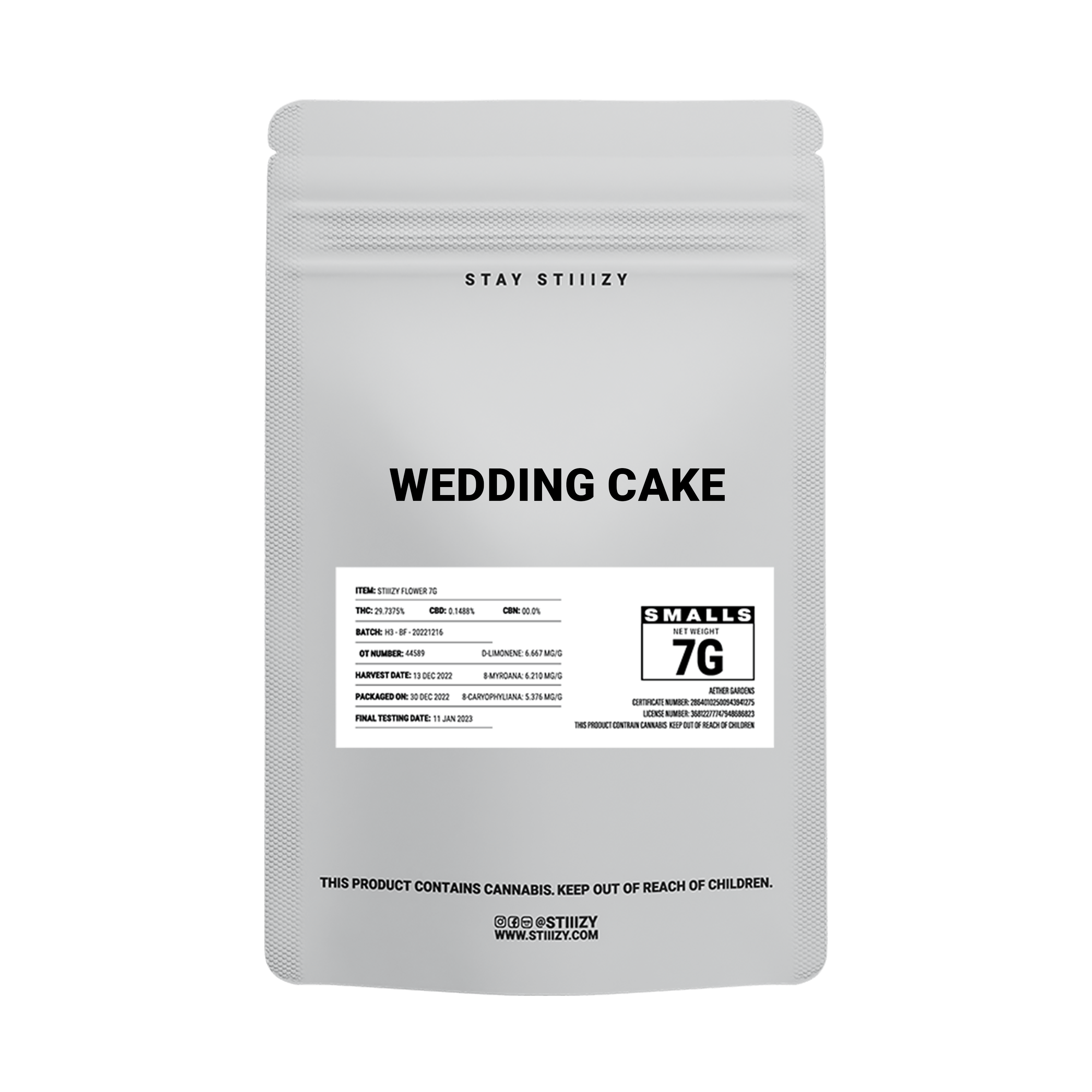 WEDDING CAKE - WHITE LABEL 7G