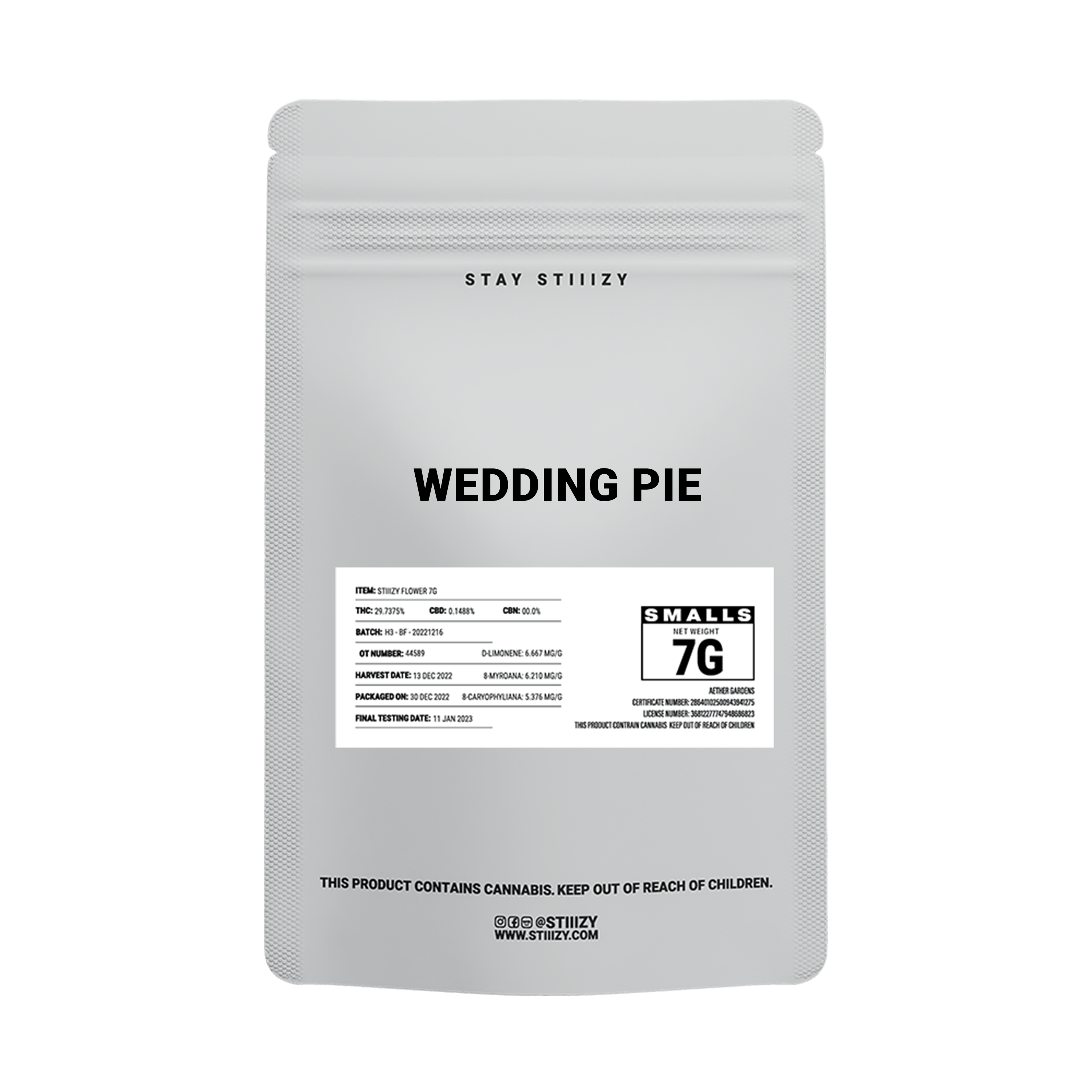 WEDDING PIE - WHITE LABEL 7G