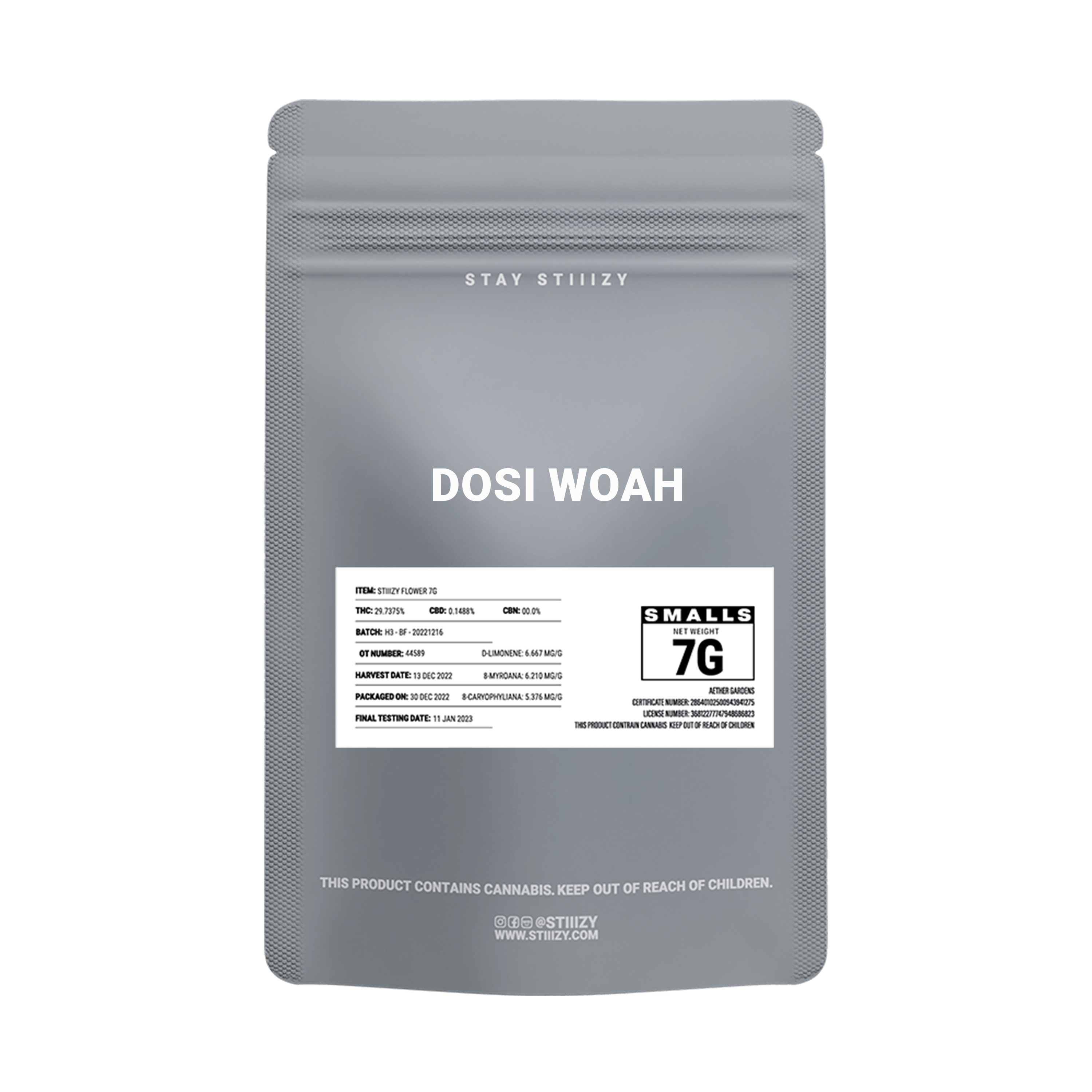 DOSI WOAH - GREY LABEL 7G