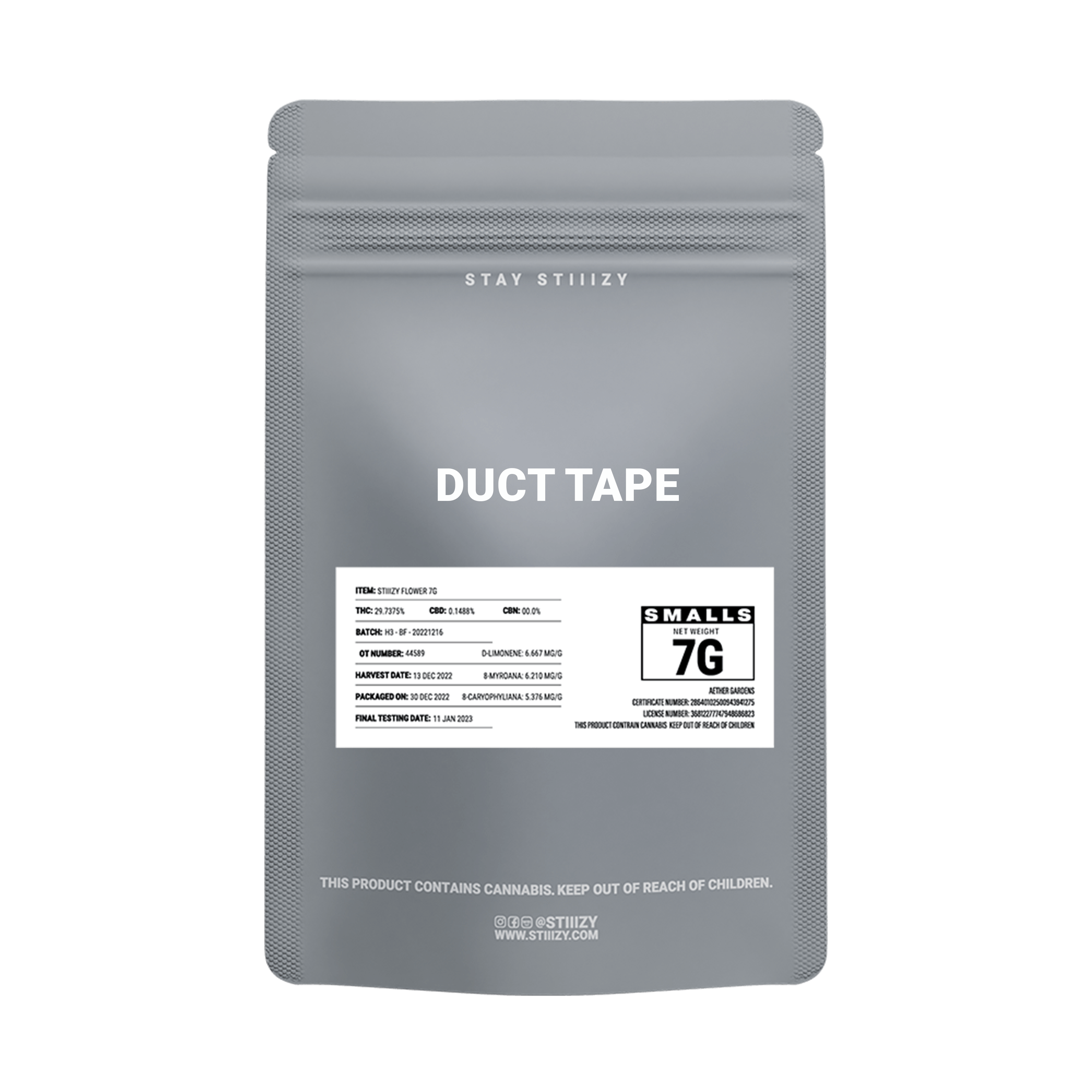 DUCT TAPE - GREY LABEL 7G