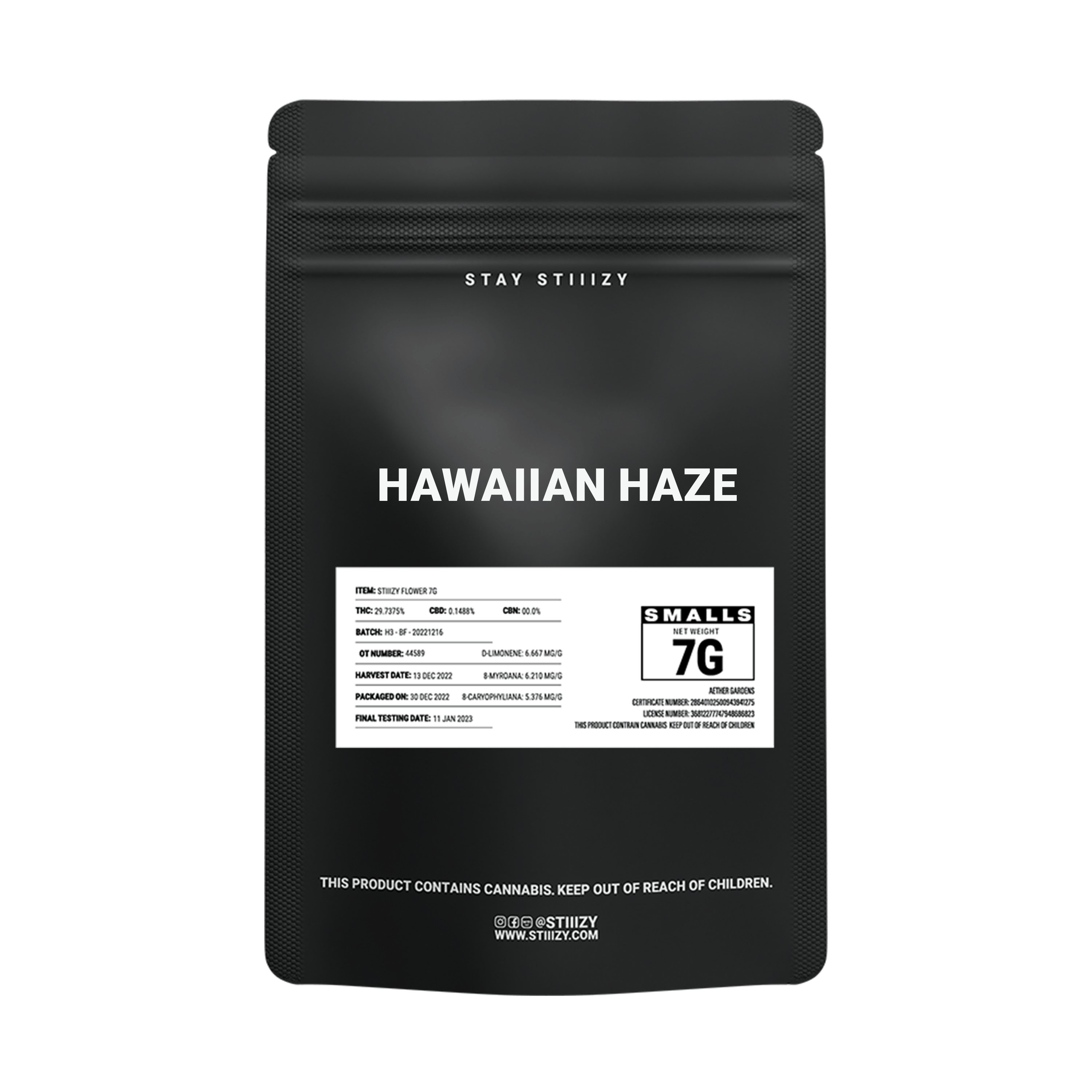 HAWAIIAN HAZE - BLACK LABEL 7G