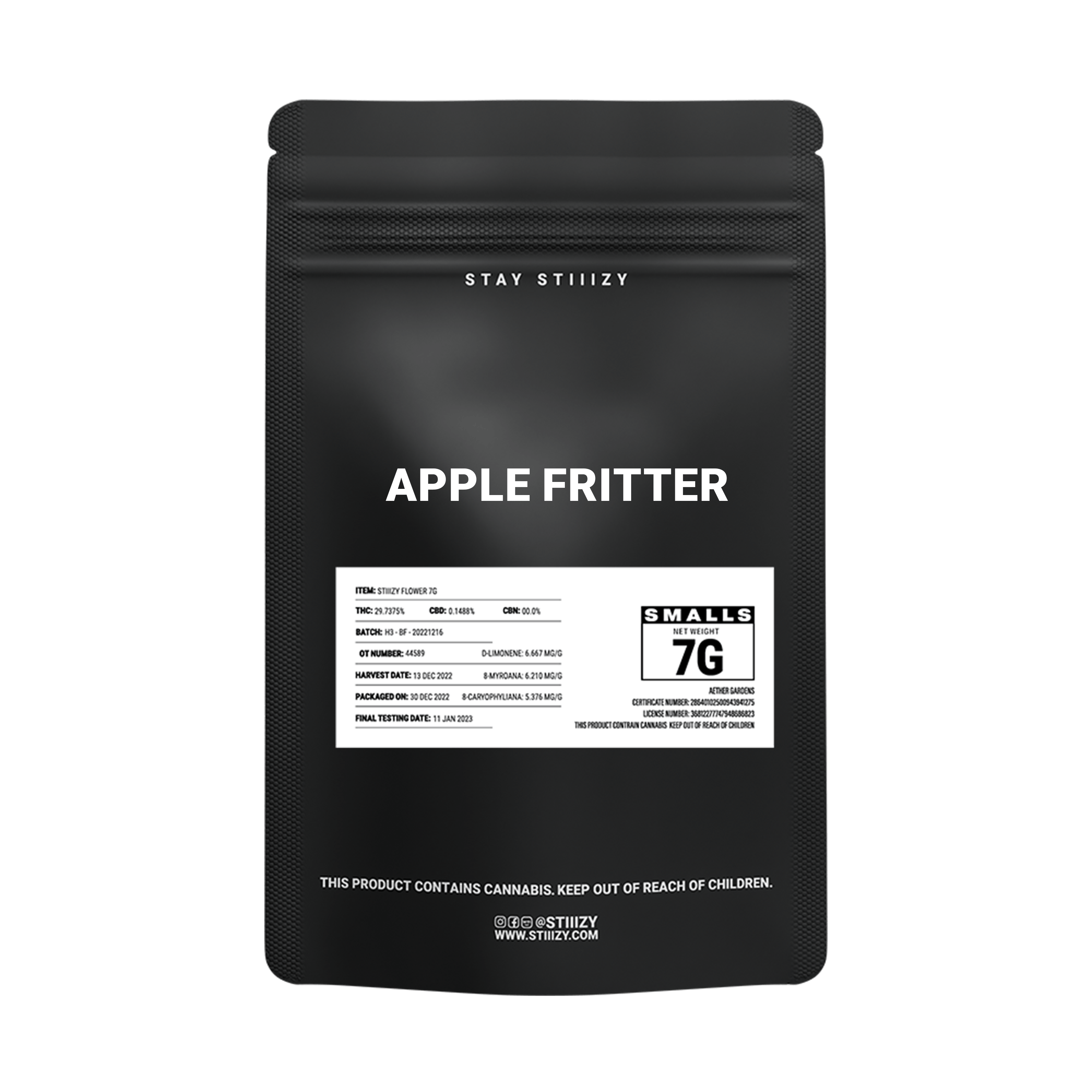 APPLE FRITTER - BLACK LABEL 7G
