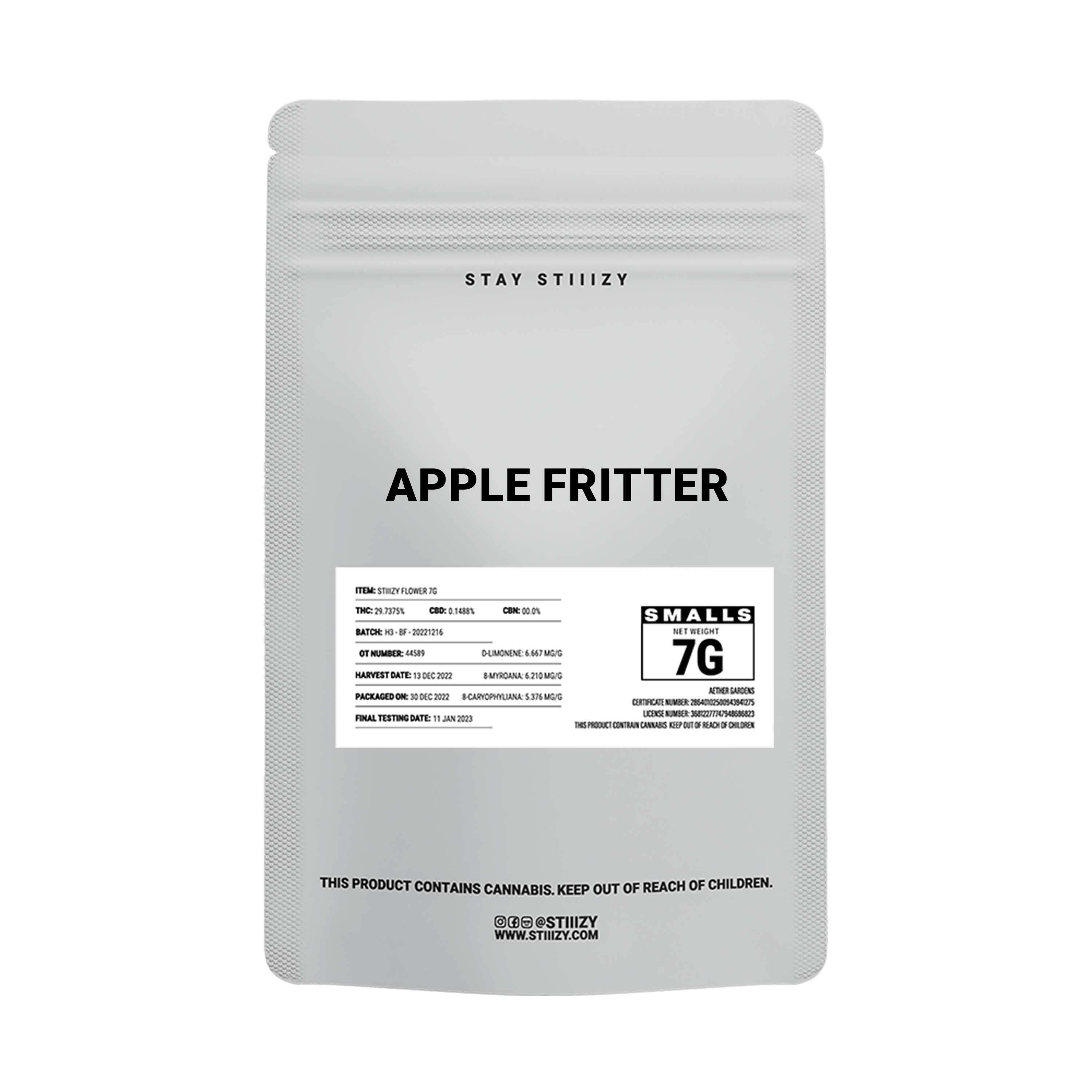 APPLE FRITTER - WHITE LABEL 7G