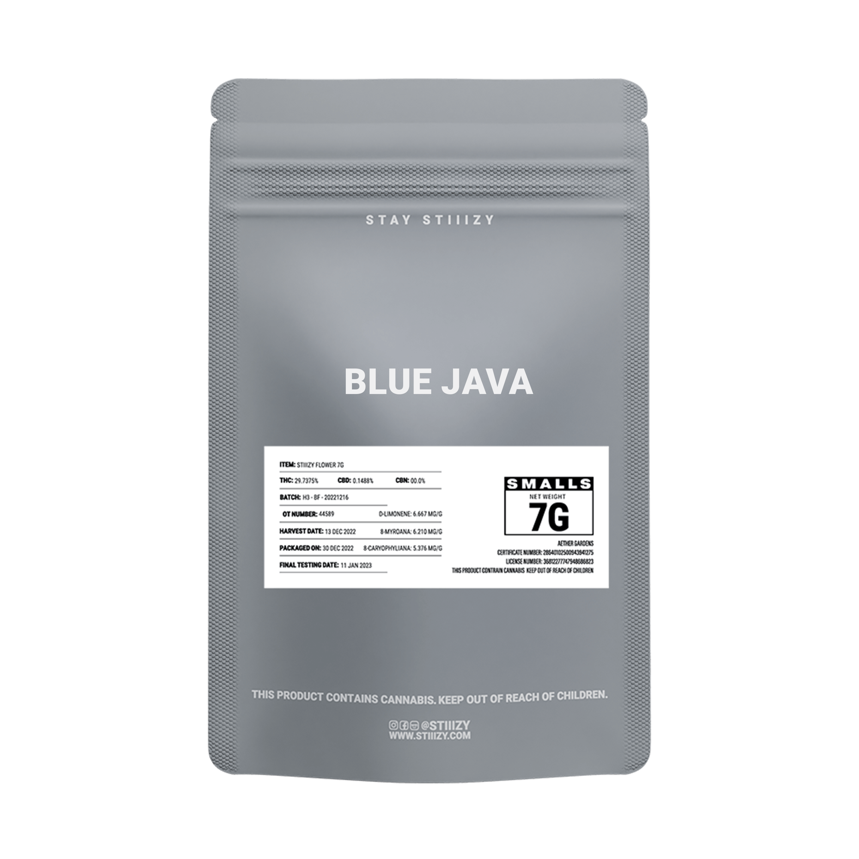 BLUE JAVA - GREY LABEL 7G