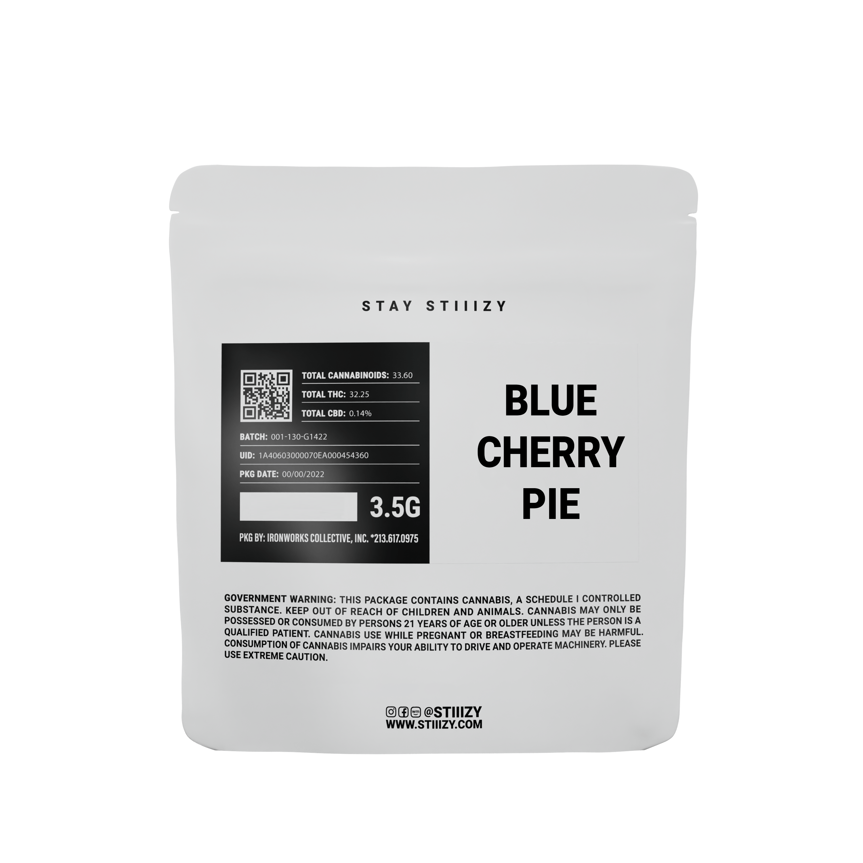 BLUE CHERRY PIE - WHITE LABEL 3.5G