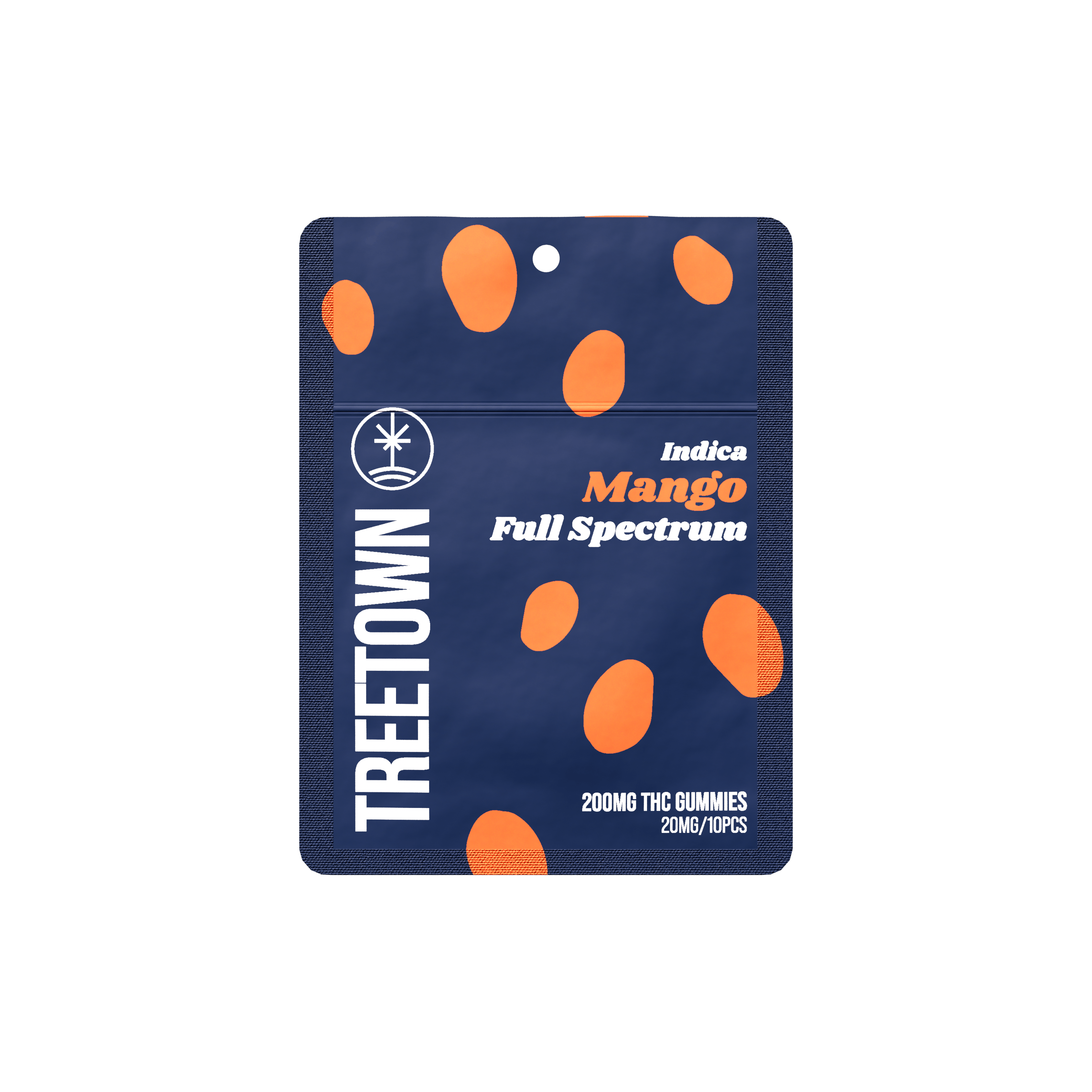 Mango Indica - Full Spectrum Gummies - 10 units x 20mg THC (200mg)
