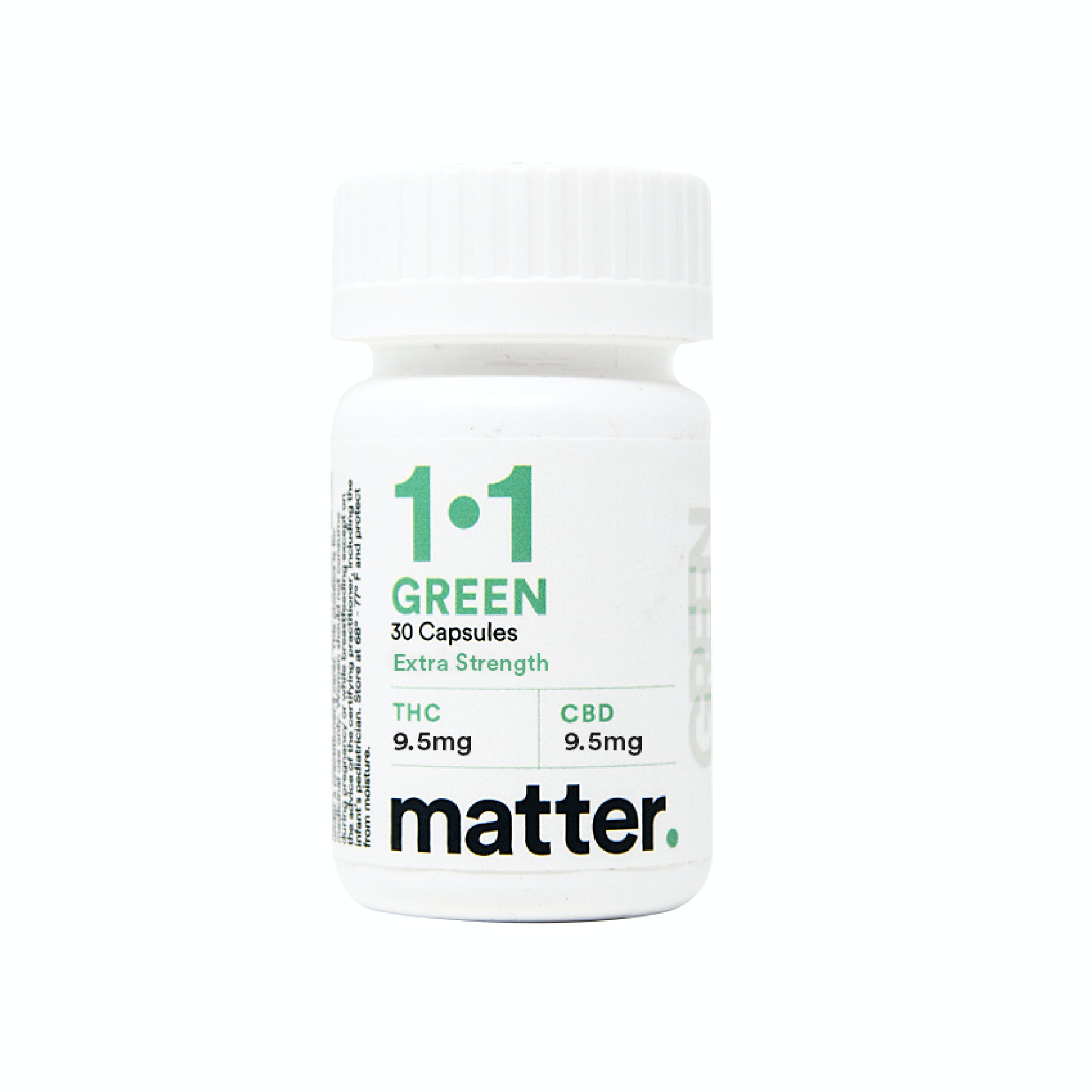 1:1 Green Capsule Extra Strength [30ct] (570mg)