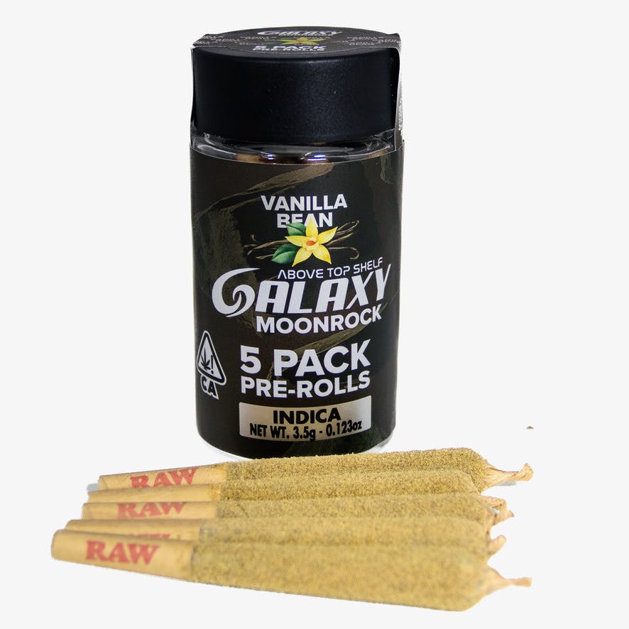 Vanilla Bean Moonrock Infused 5 pack Preroll-3.5g CA
