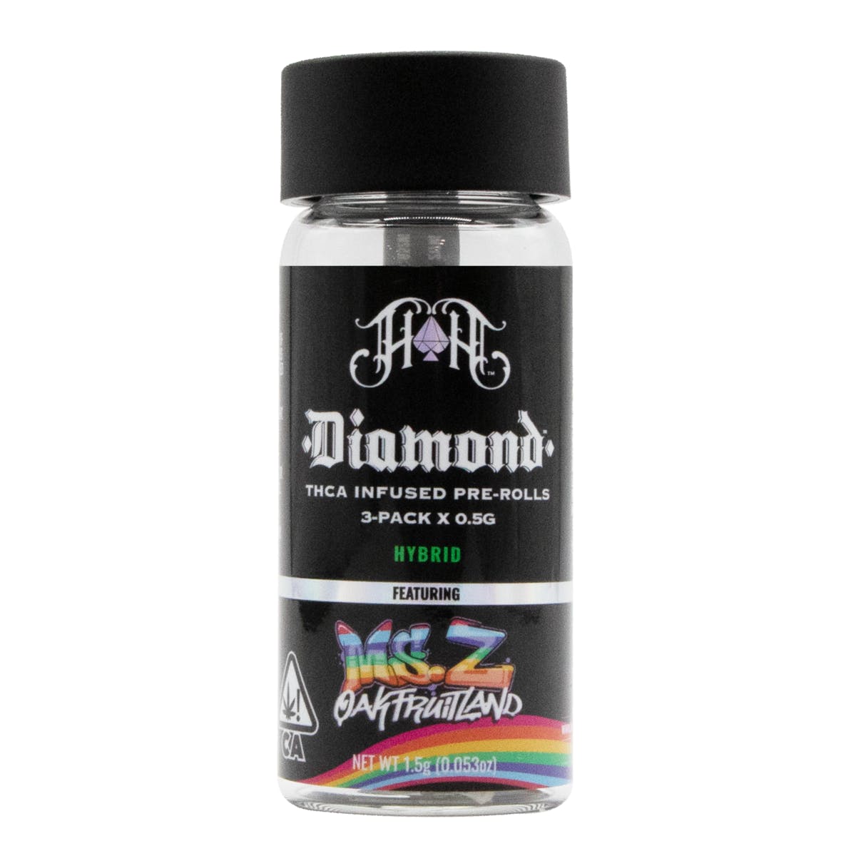 3-Pack Diamond Infused Pre-Roll: OakFruitland: Ms. Z