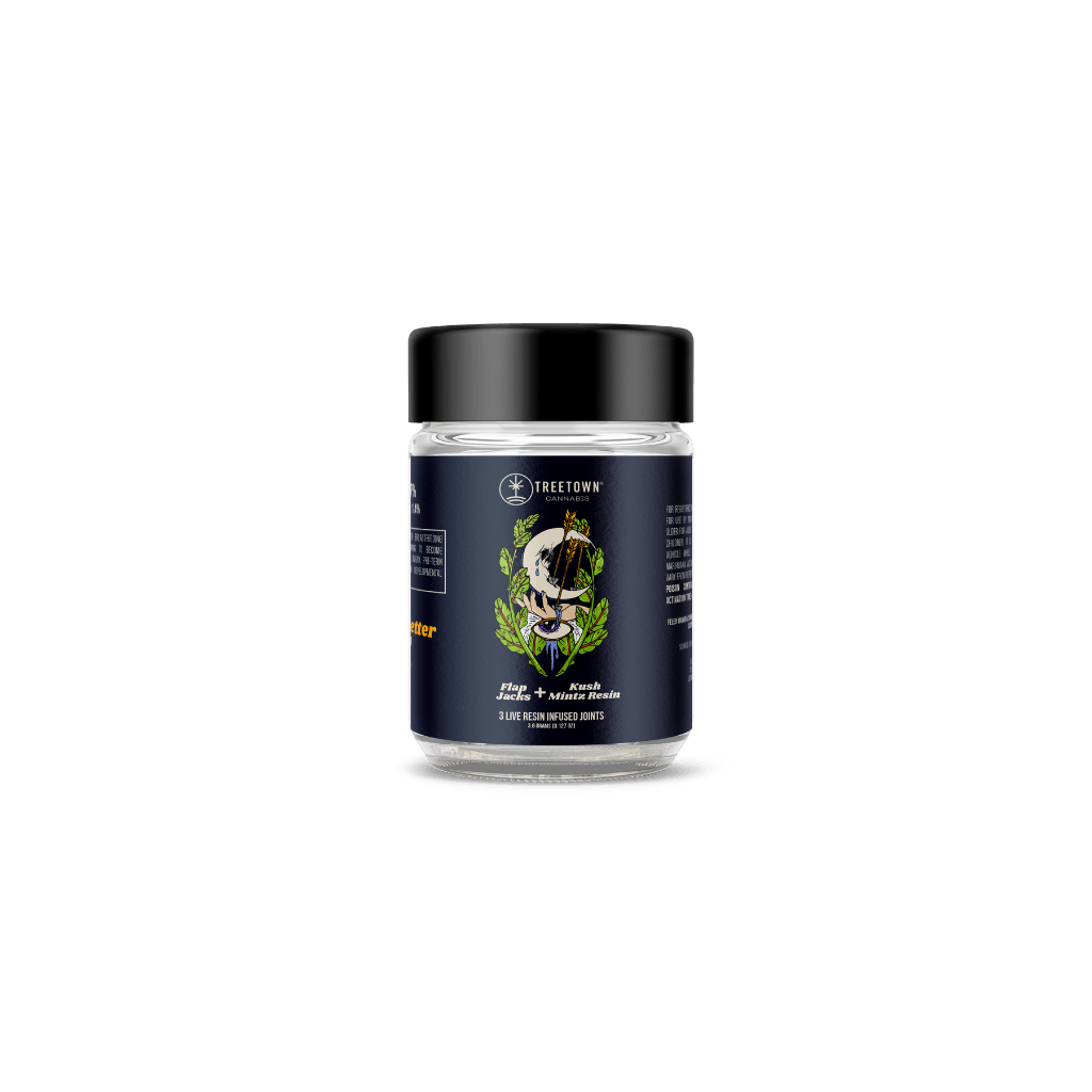 *THC 42.7%* -Flap Jacks X Kush Mintz 3 Pack (Artist Series #1 Navy Blue)