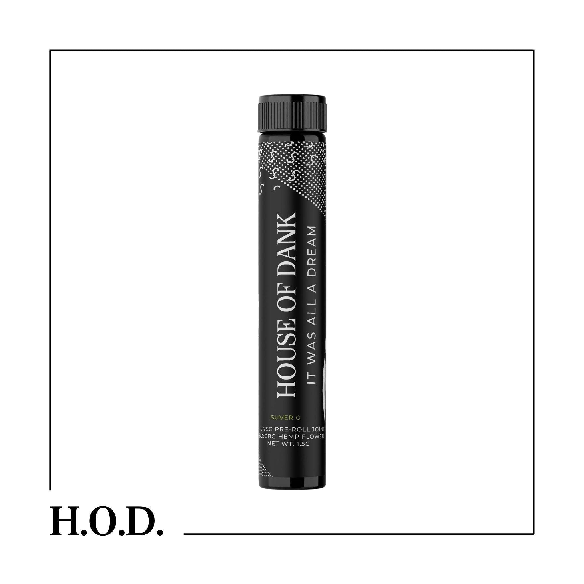H.O.D. CBD Suver Haze Pre-Roll .75g 2 Pack