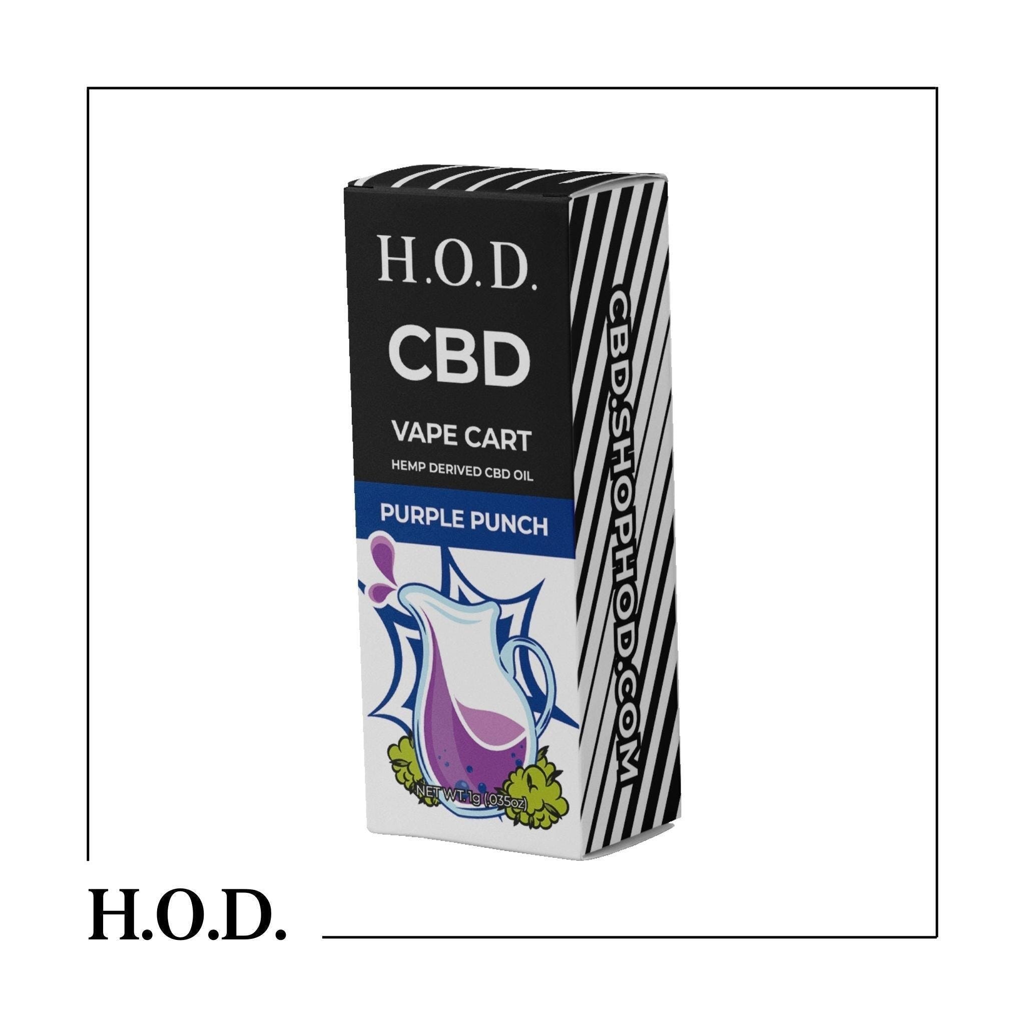 H.O.D. CBD Purple Punch Cart 1g