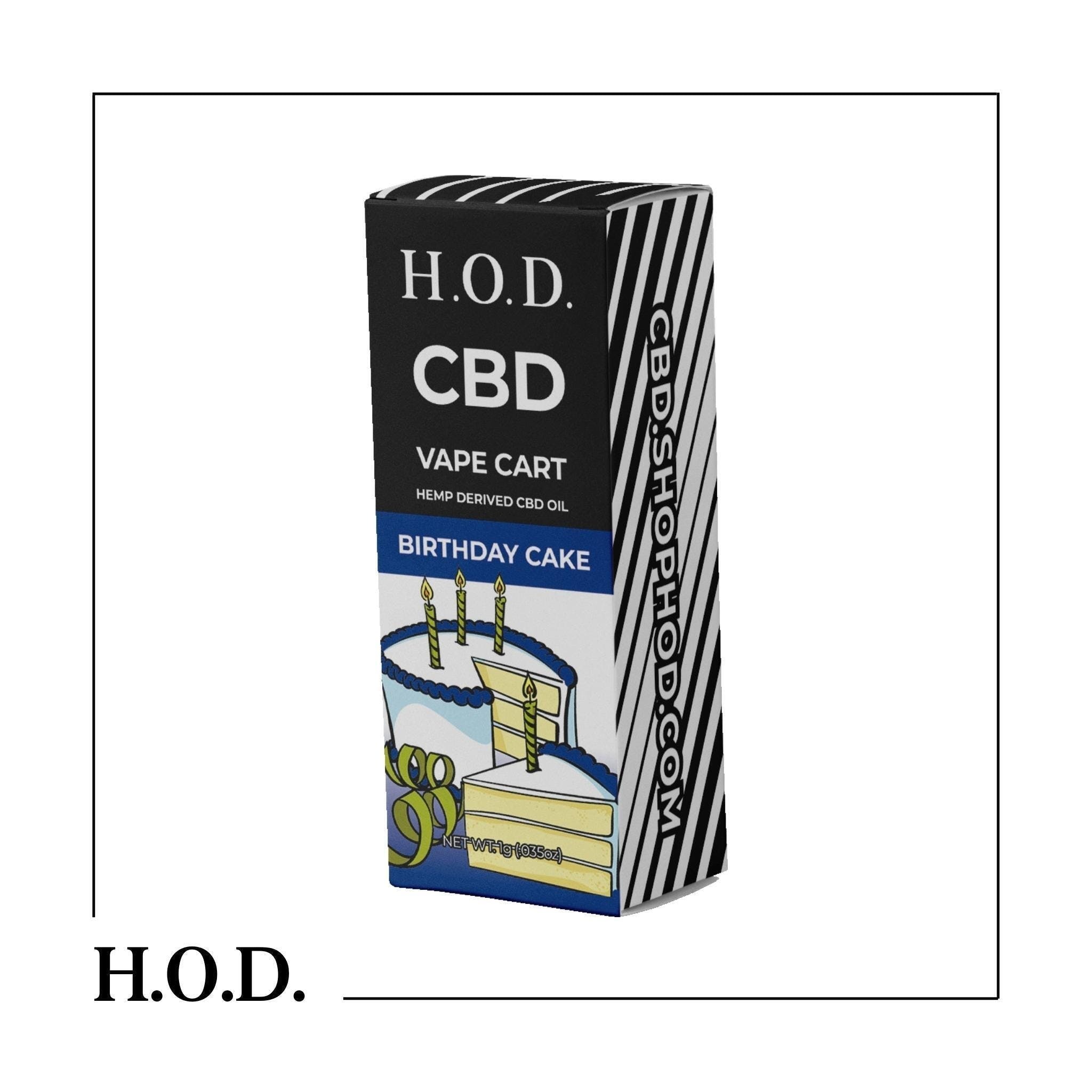 H.O.D. CBD Birthday Cake Cart 1g