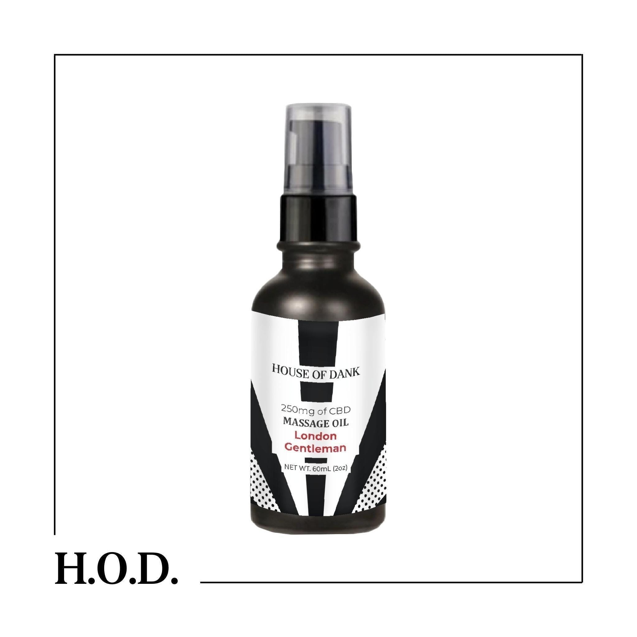 H.O.D. CBD London Gentlemen Massage Oil 250mg