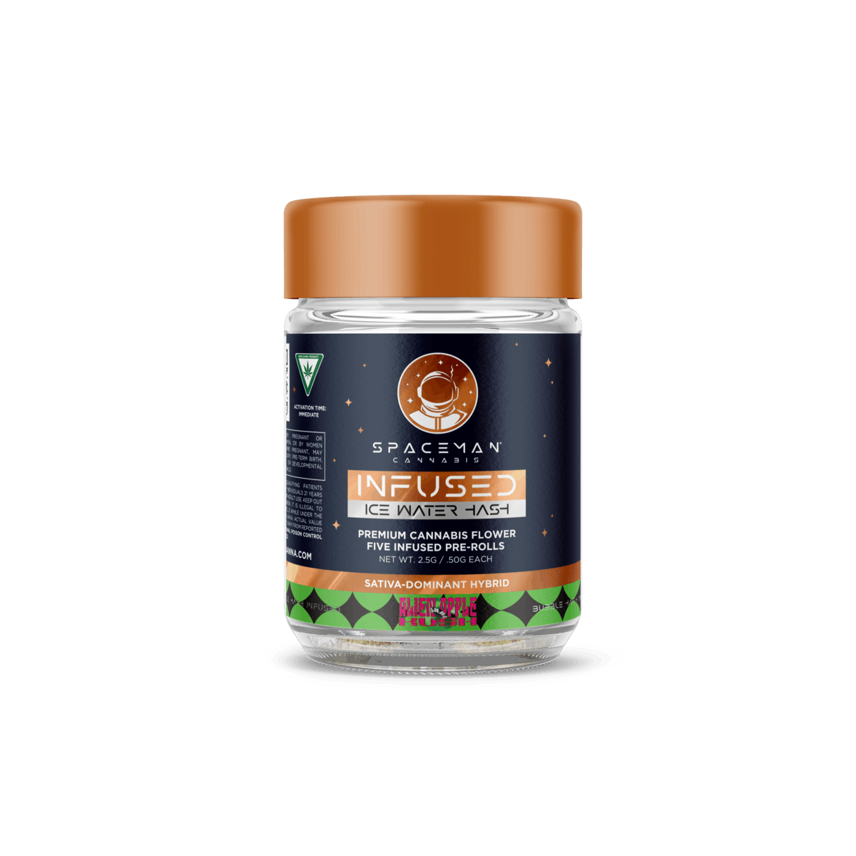 Spaceman - Icewater Bubble Hash Pre Roll - 5 Pack - Alien Apple Kush