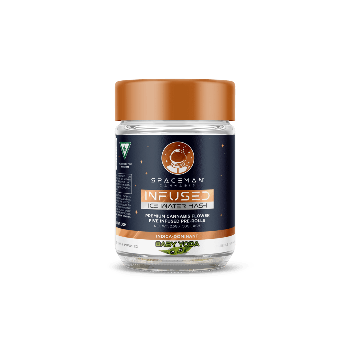 Spaceman - Icewater Bubble Hash Pre Roll - 5 Pack - Baby Yoda