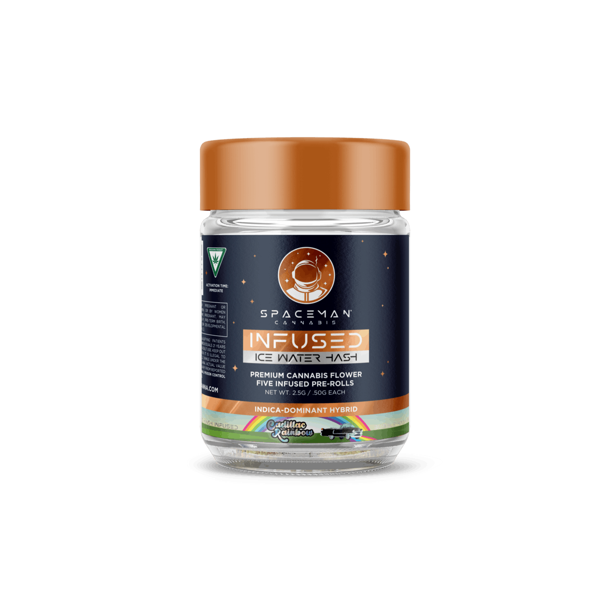 Spaceman - Icewater Bubble Hash Pre Roll - 5 Pack - Cadillac Rainbow