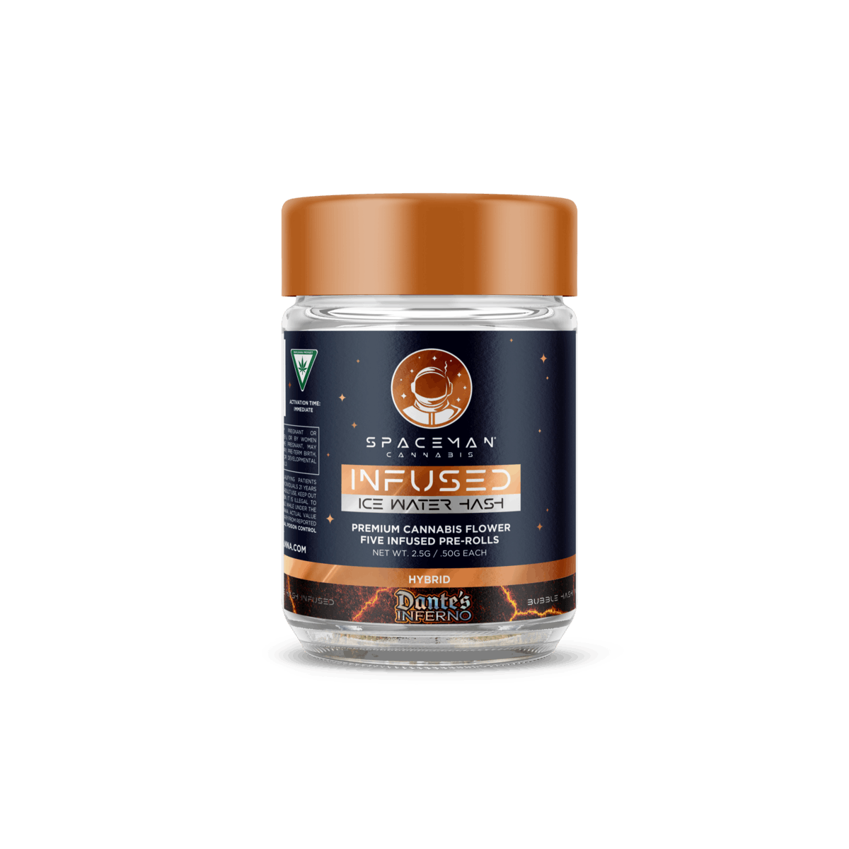 Spaceman - Icewater Bubble Hash Pre Roll - 5 Pack - Dante's Inferno