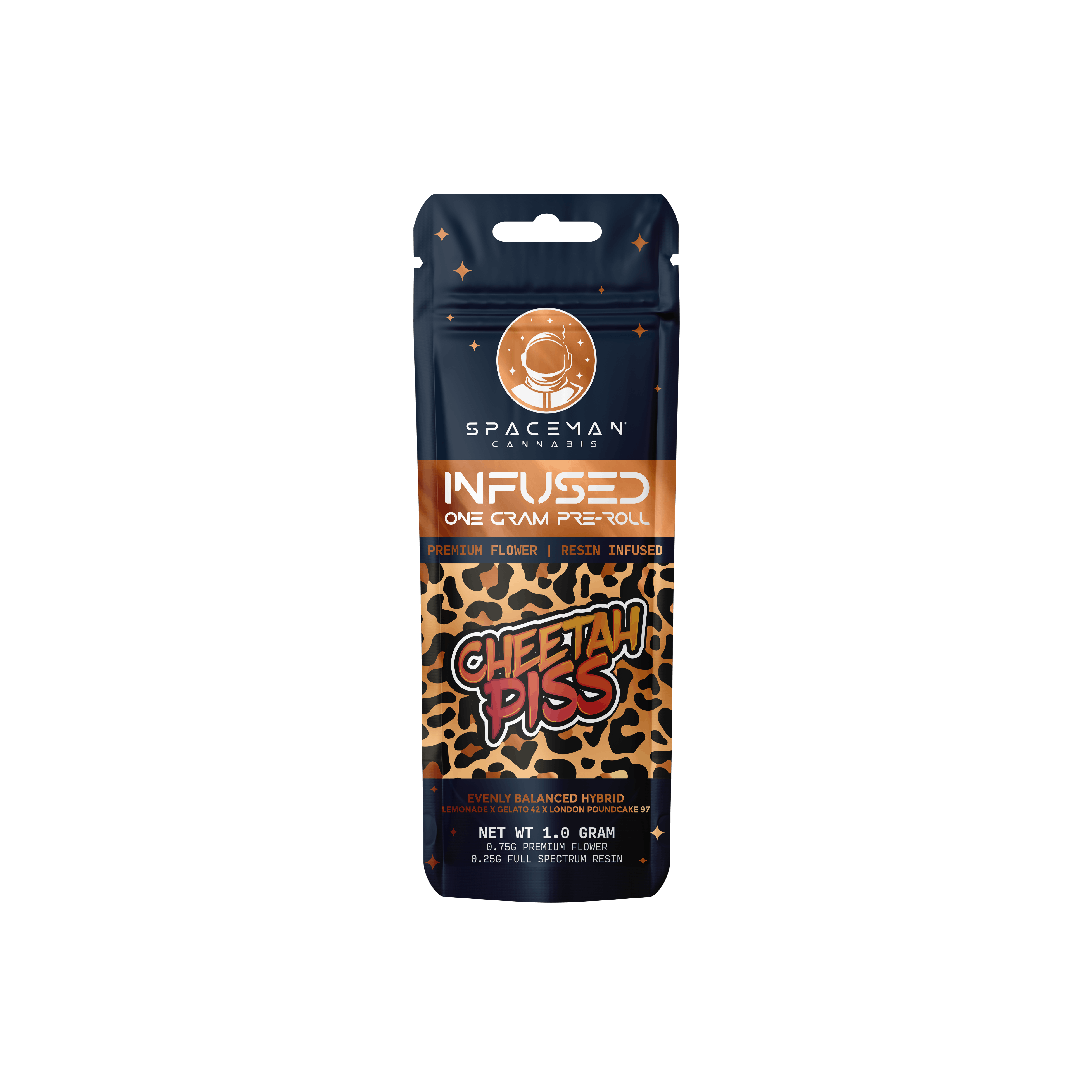 Spaceman - 1g Resin Infused Pre-Roll - Cheetah Piss