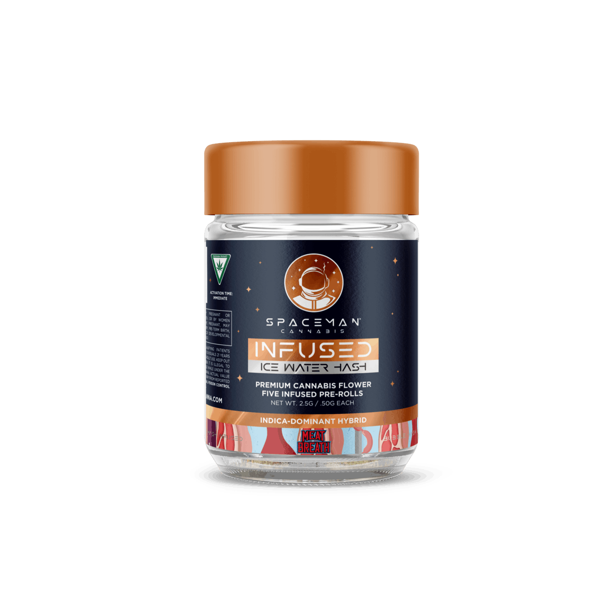 Spaceman - Icewater Bubble Hash Pre Roll - 5 Pack - Meat Breath