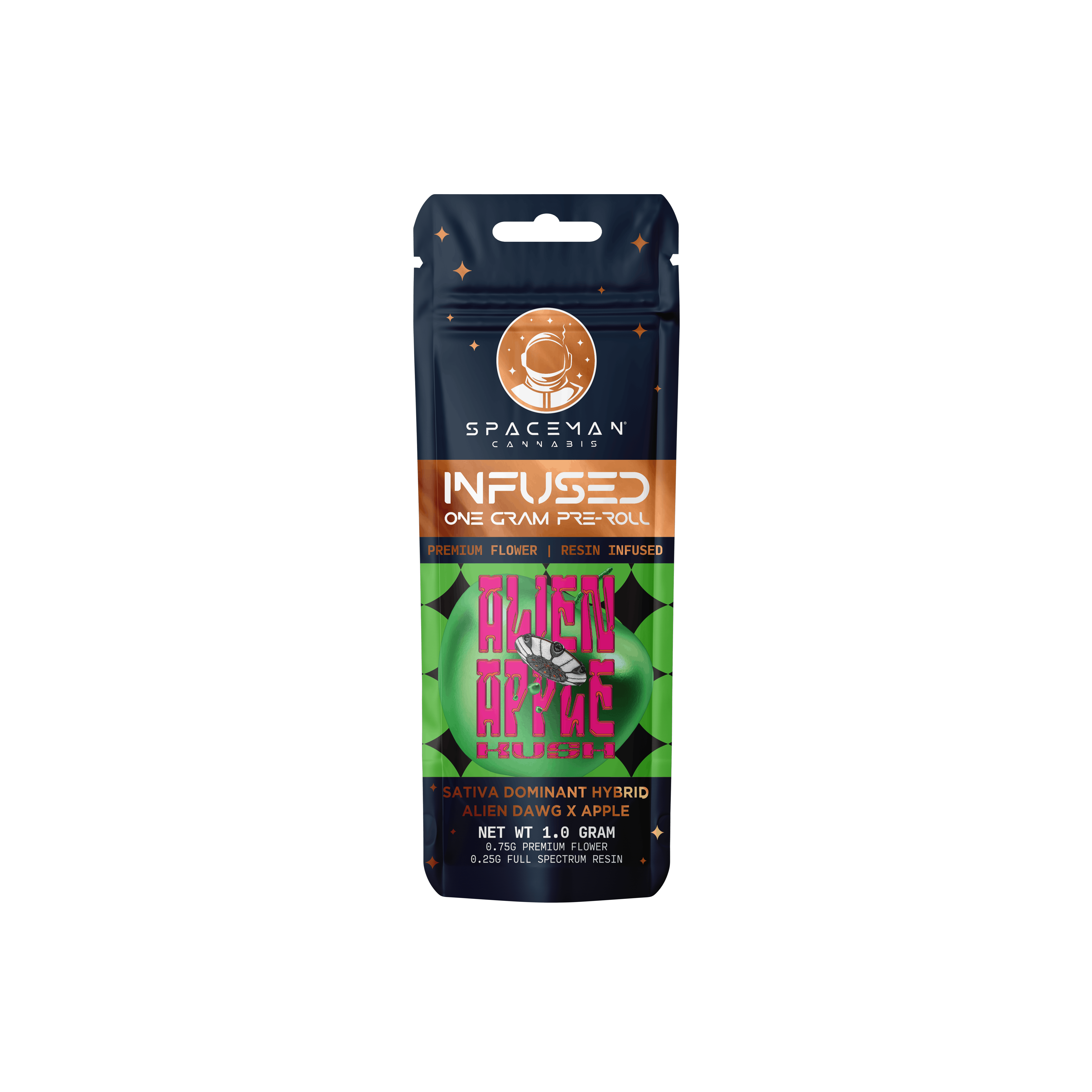 Spaceman - 1g Resin Infused Pre-Roll - Alien Apple Kush