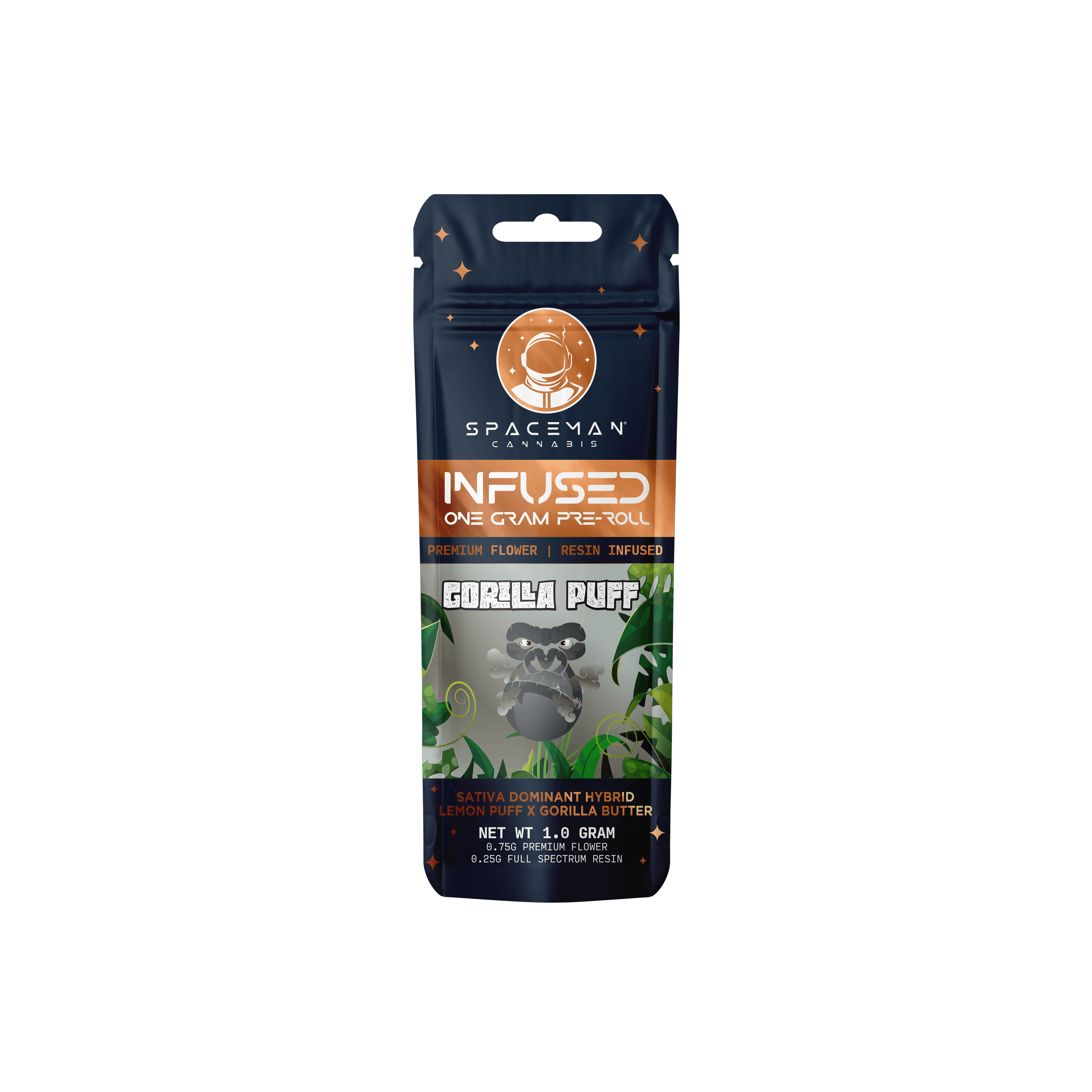 Spaceman - 1g Resin Infused Pre-Roll - Gorilla Puff