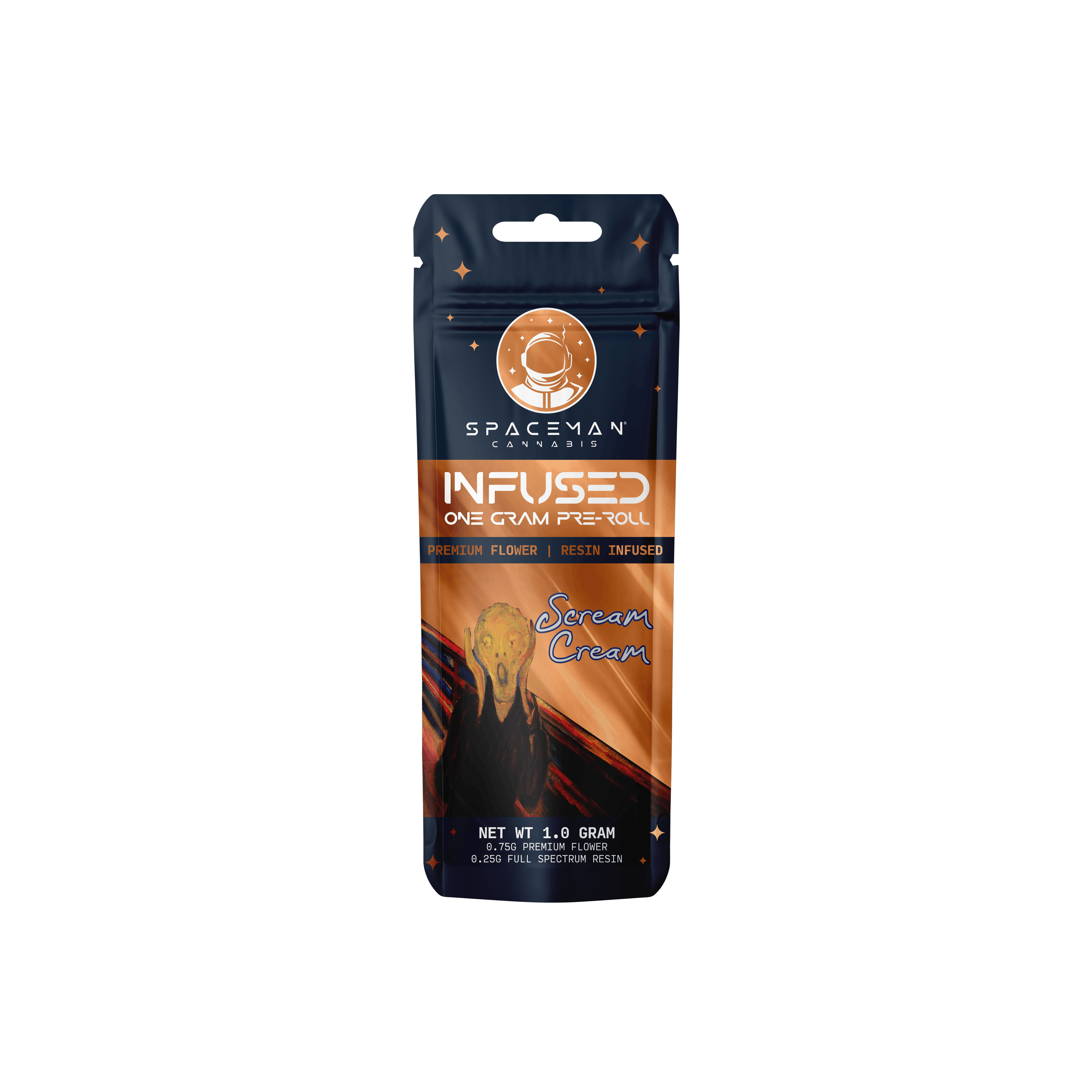 Spaceman - 1g Resin Infused Pre-Roll - Scream Cream
