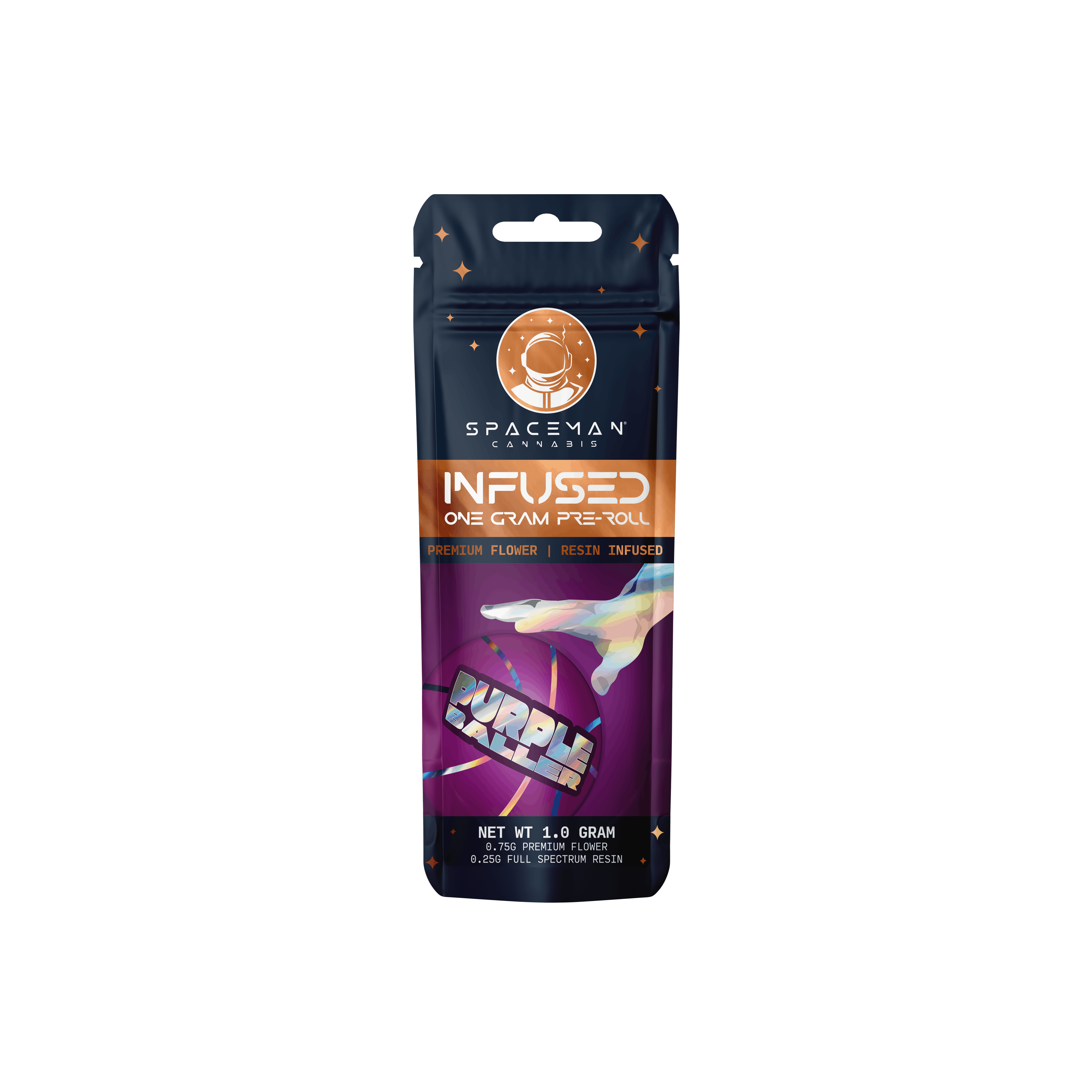 Spaceman - 1g Resin Infused Pre-Roll - Purple Baller