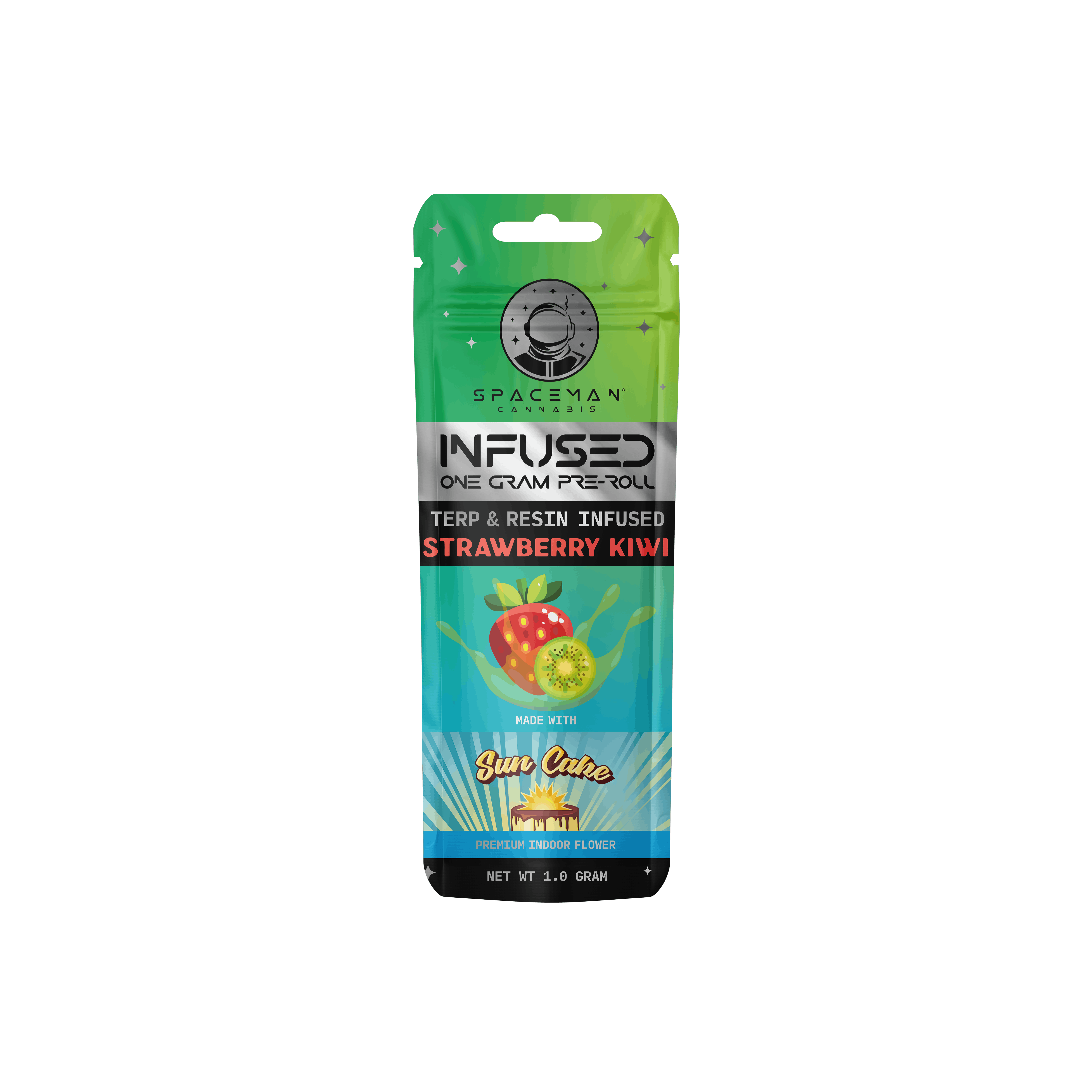 Spaceman - 1g Terp & Resin Infused Pre-Roll - Strawberry + Sun Cake