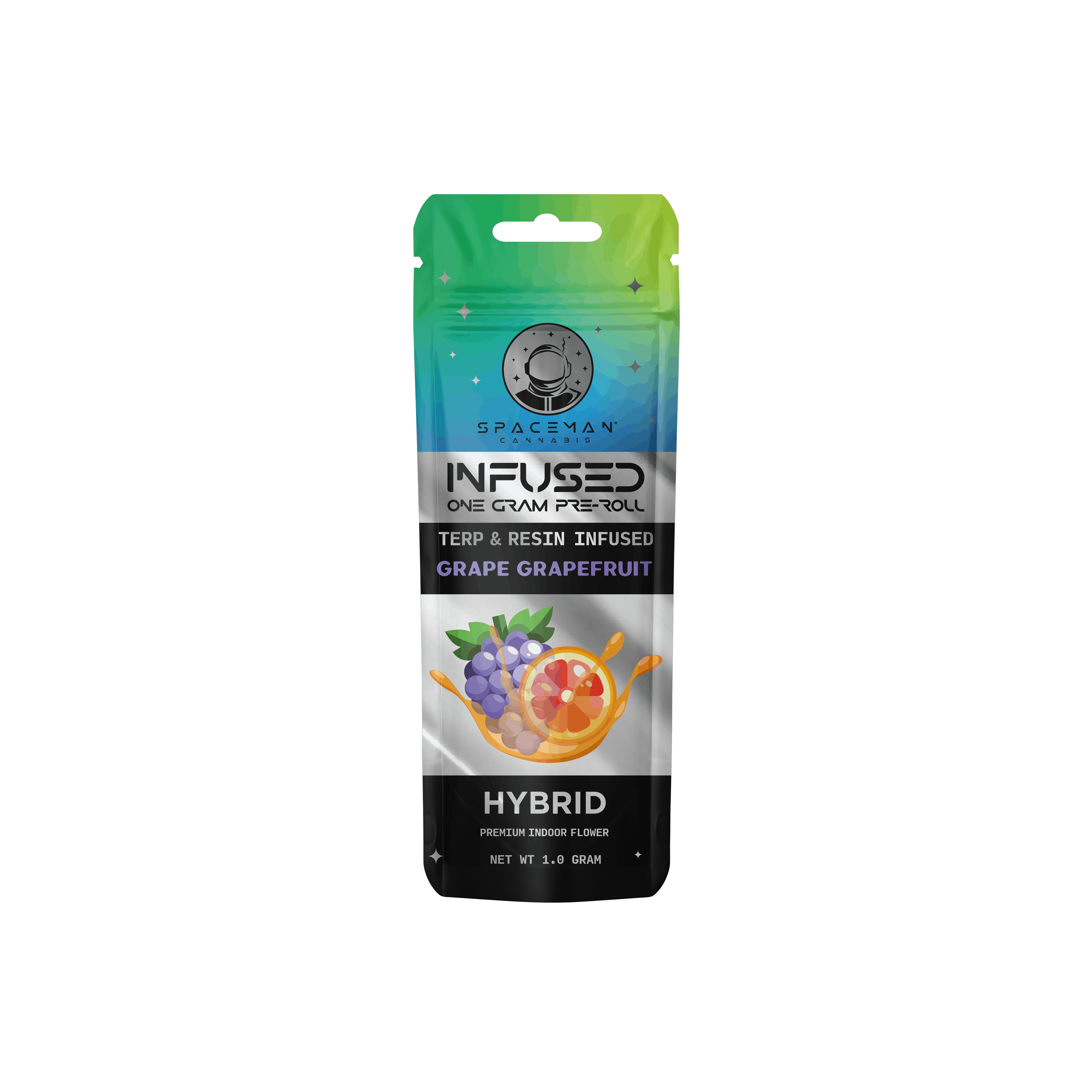 Spaceman - 1g Terp & Resin Infused Pre-Roll - Grape Grapefruit